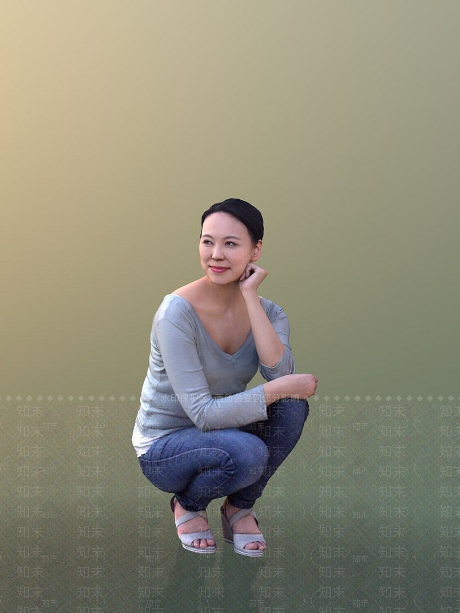 现代休闲人物3D模型下载【ID:1191759546】
