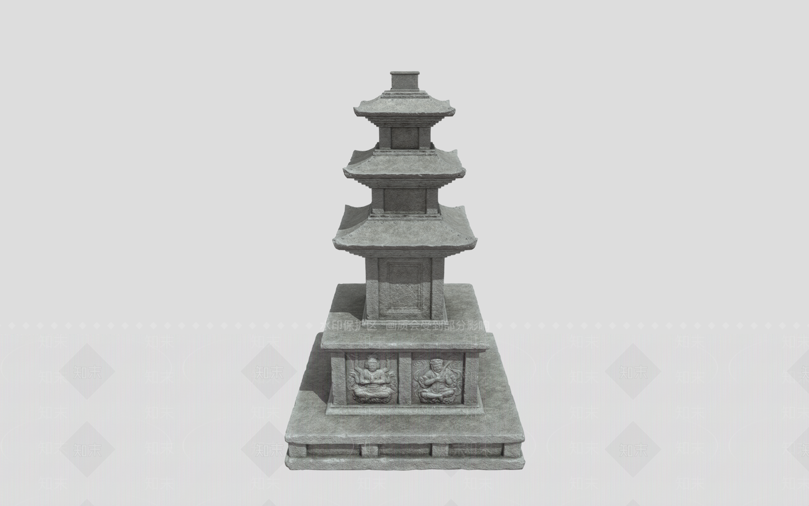 中式古建3D模型下载【ID:1191764934】