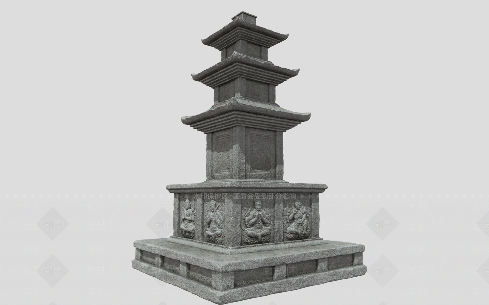 中式古建3D模型下载【ID:1191764934】