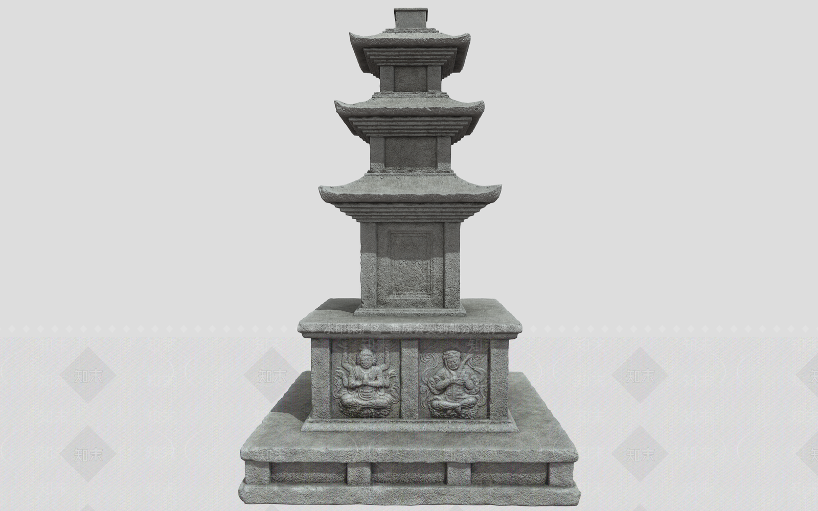 中式古建3D模型下载【ID:1191764934】