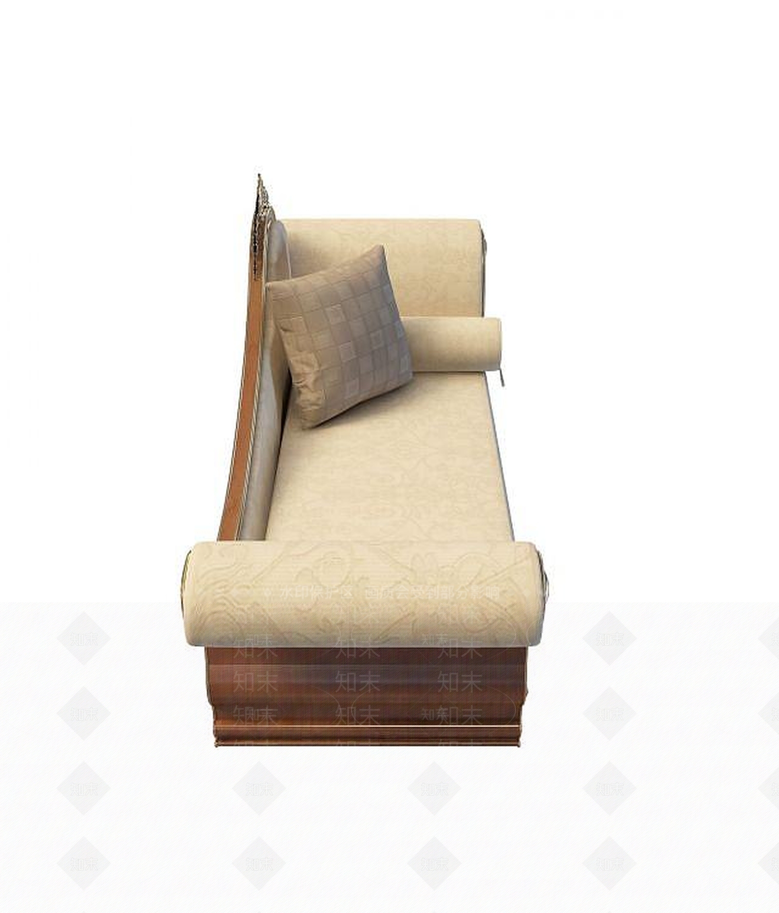 欧式古典欧式奢华贵妃椅3D模型下载【ID:1191765598】