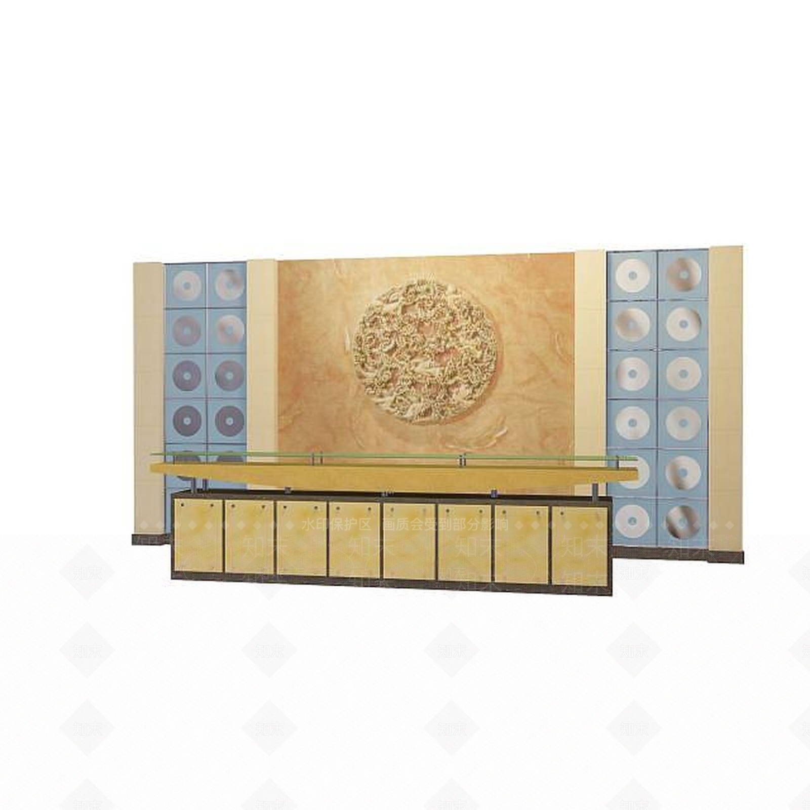 现代书桌3D模型下载【ID:1191765833】