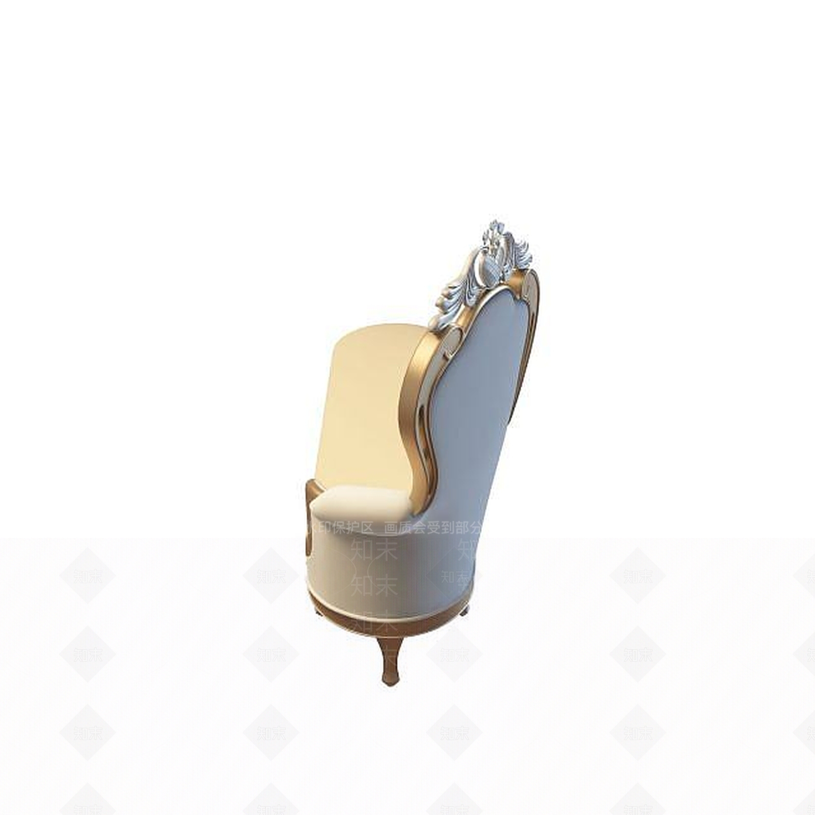 现代双人床3D模型下载【ID:1199366317】