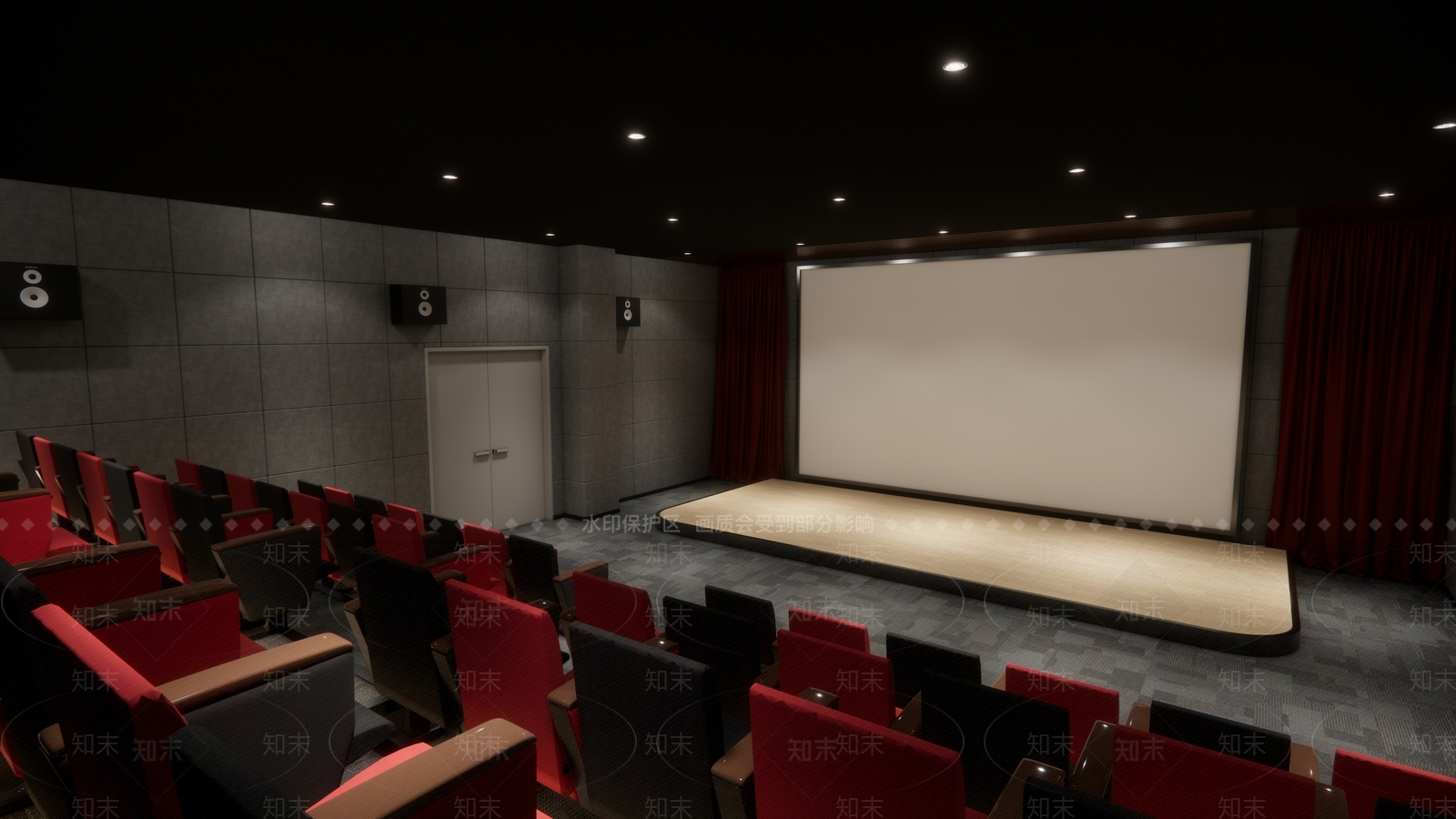 现代电影院SU模型下载【ID:1191769216】