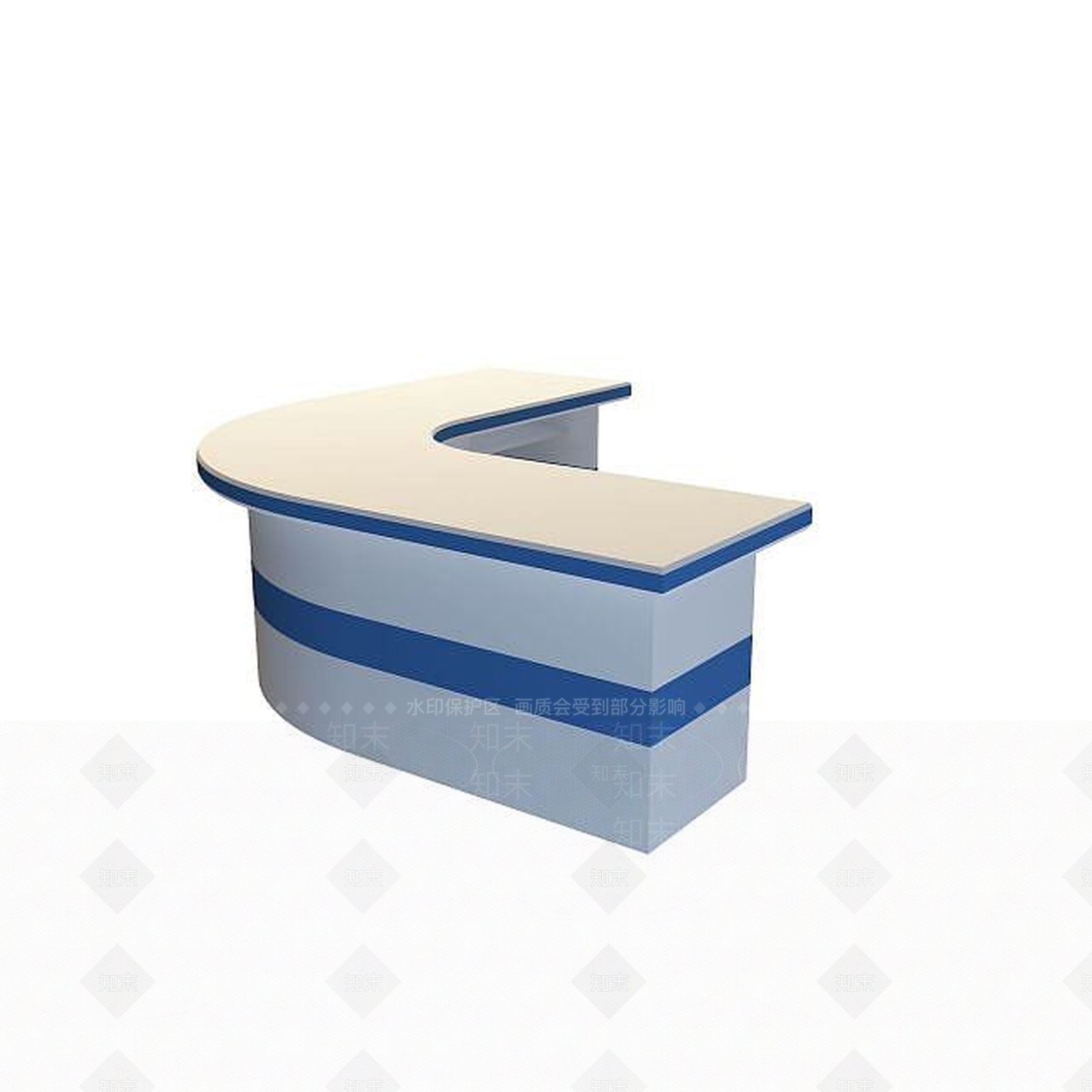 现代书桌3D模型下载【ID:1199361598】