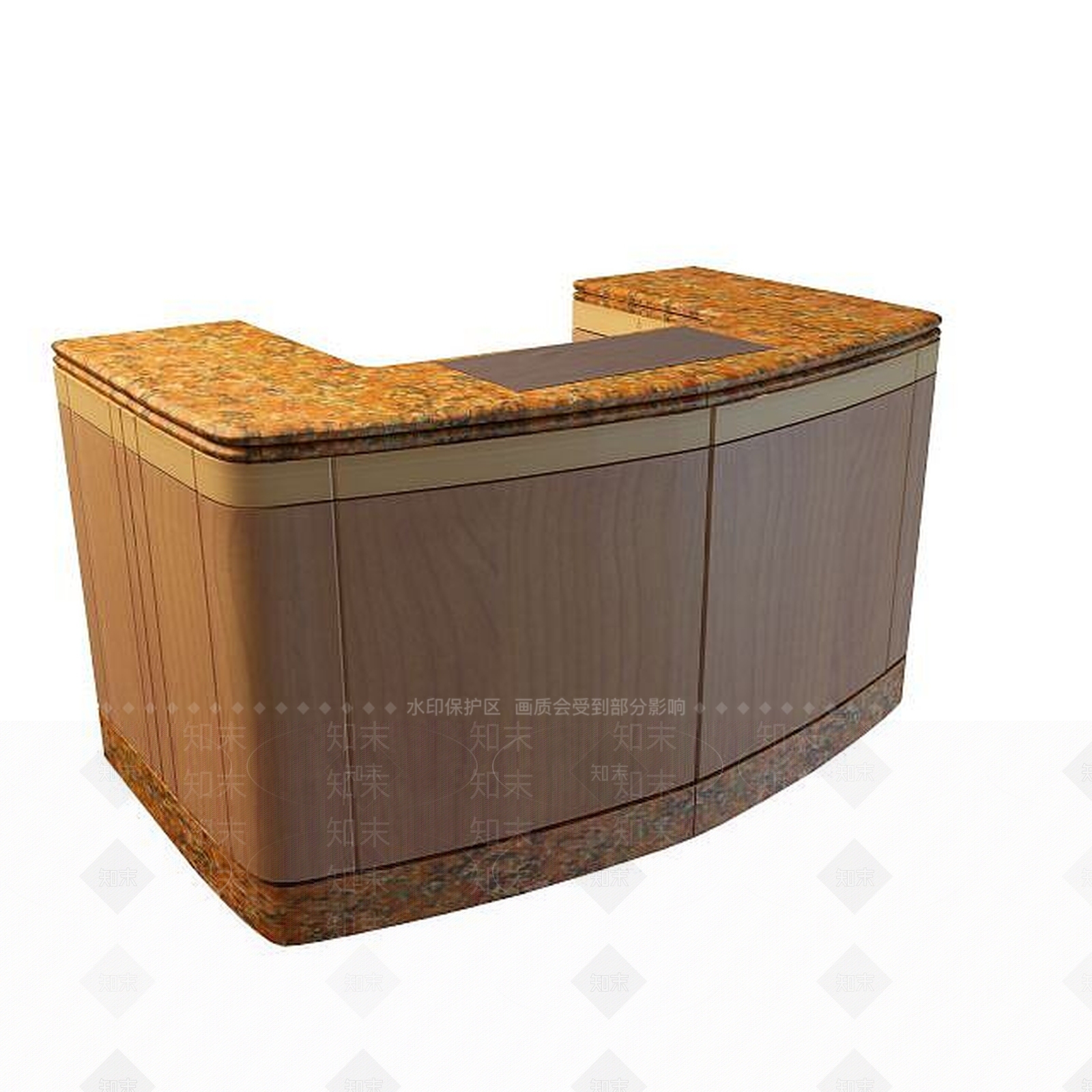 现代书桌3D模型下载【ID:1199361289】