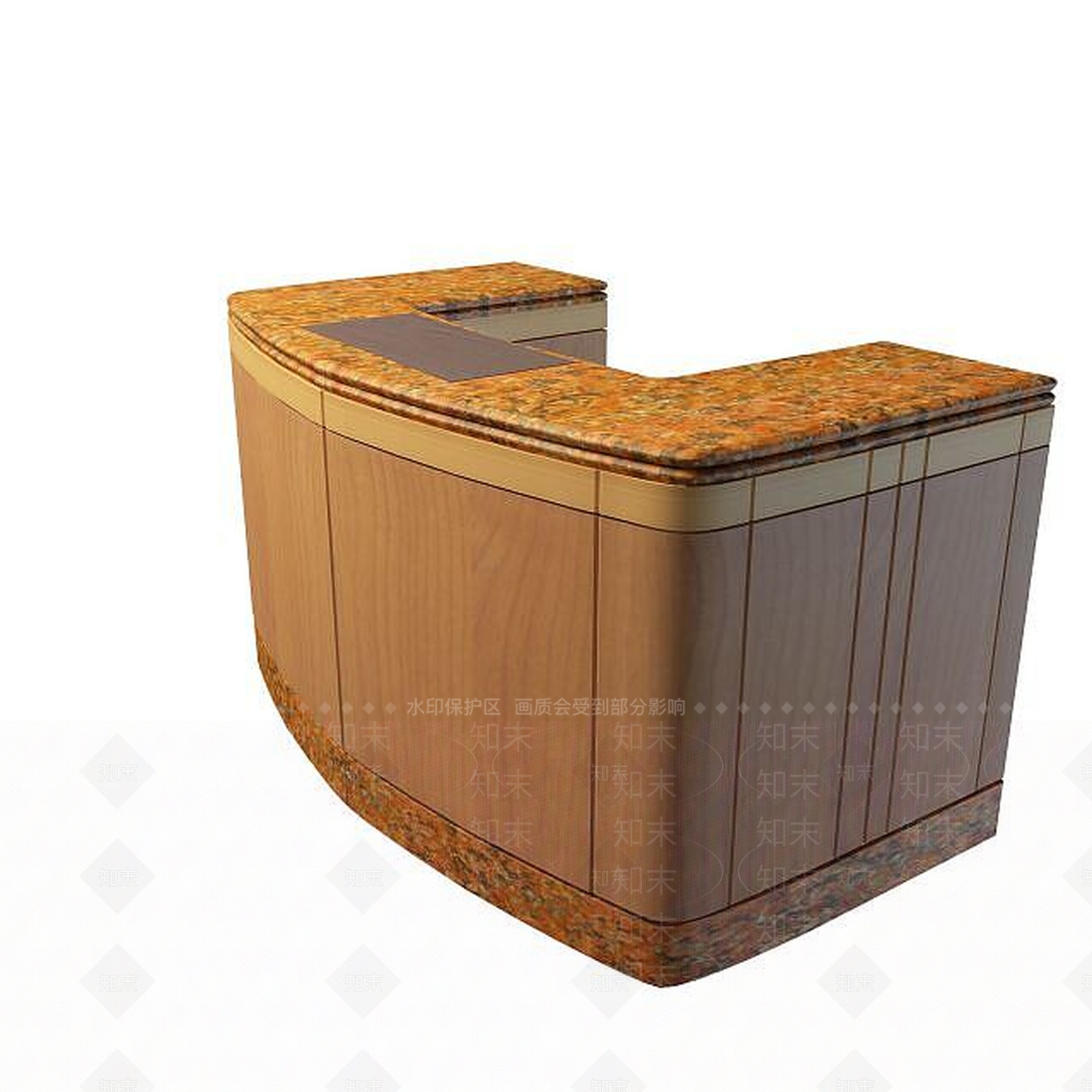现代书桌3D模型下载【ID:1199361289】