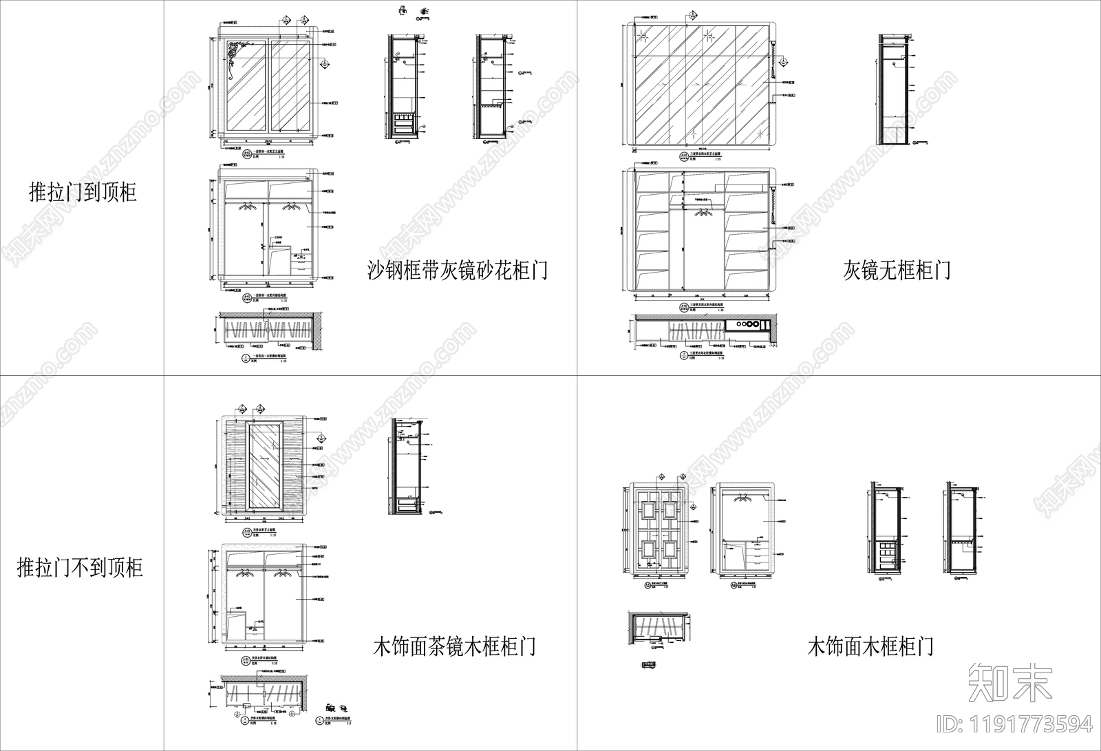 柜体节点cad施工图下载【ID:1191773594】