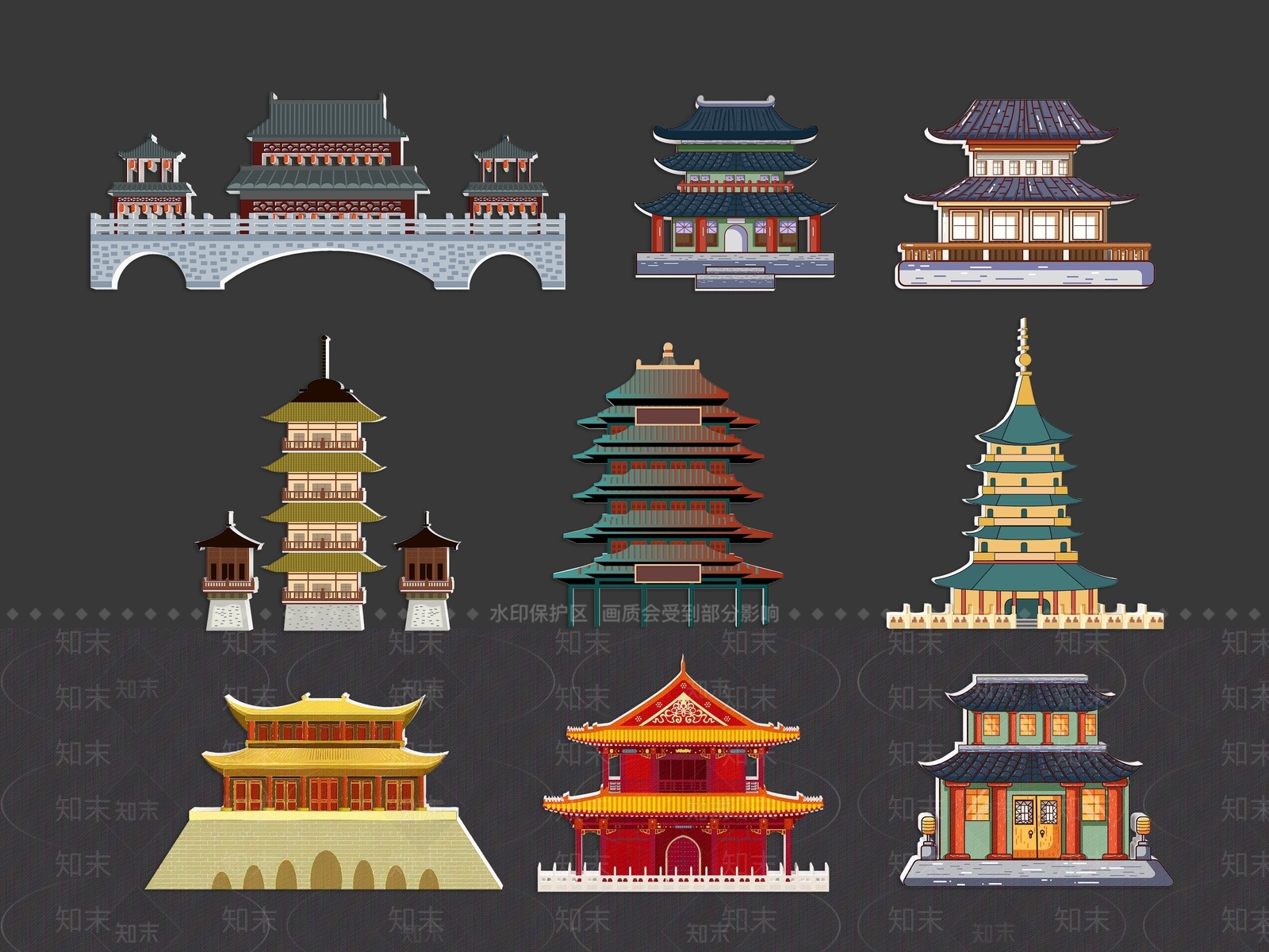 中式古建筑SU模型下载【ID:1191781312】