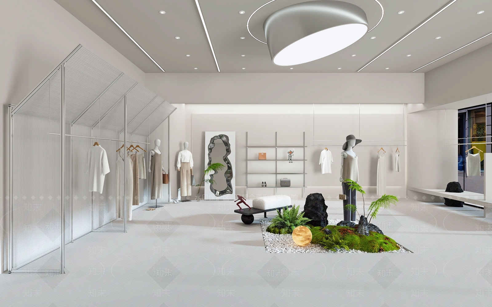 现代服装店3D模型下载【ID:1191872750】