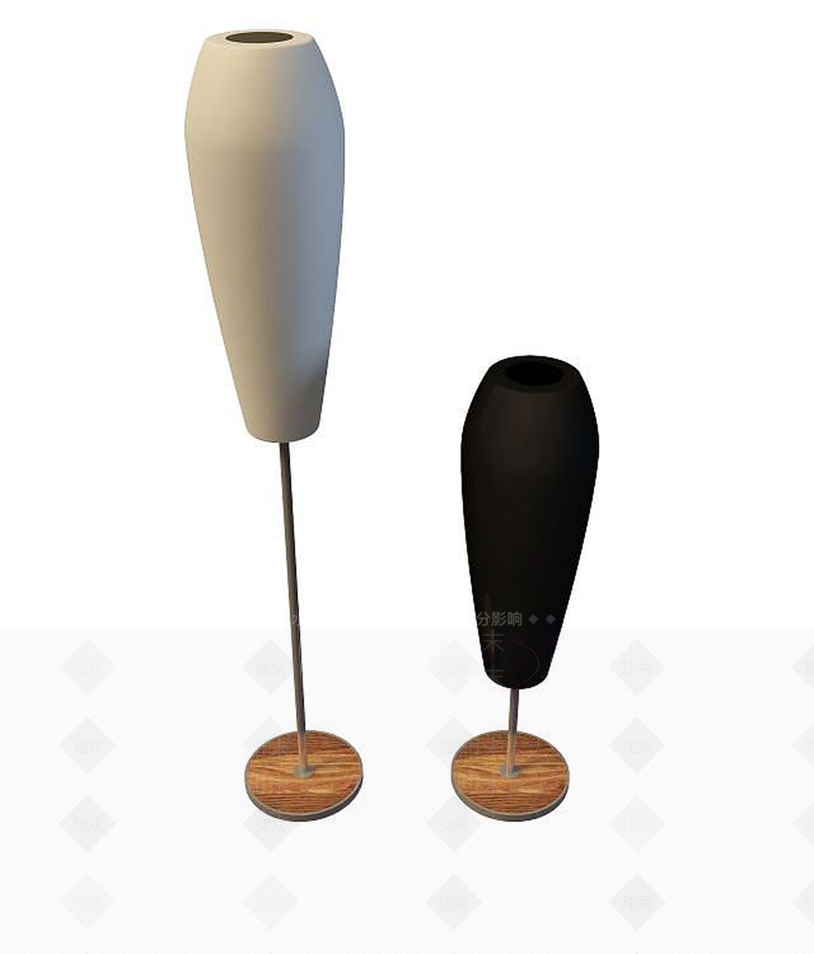 现代水晶落地灯3D模型下载【ID:1191785098】
