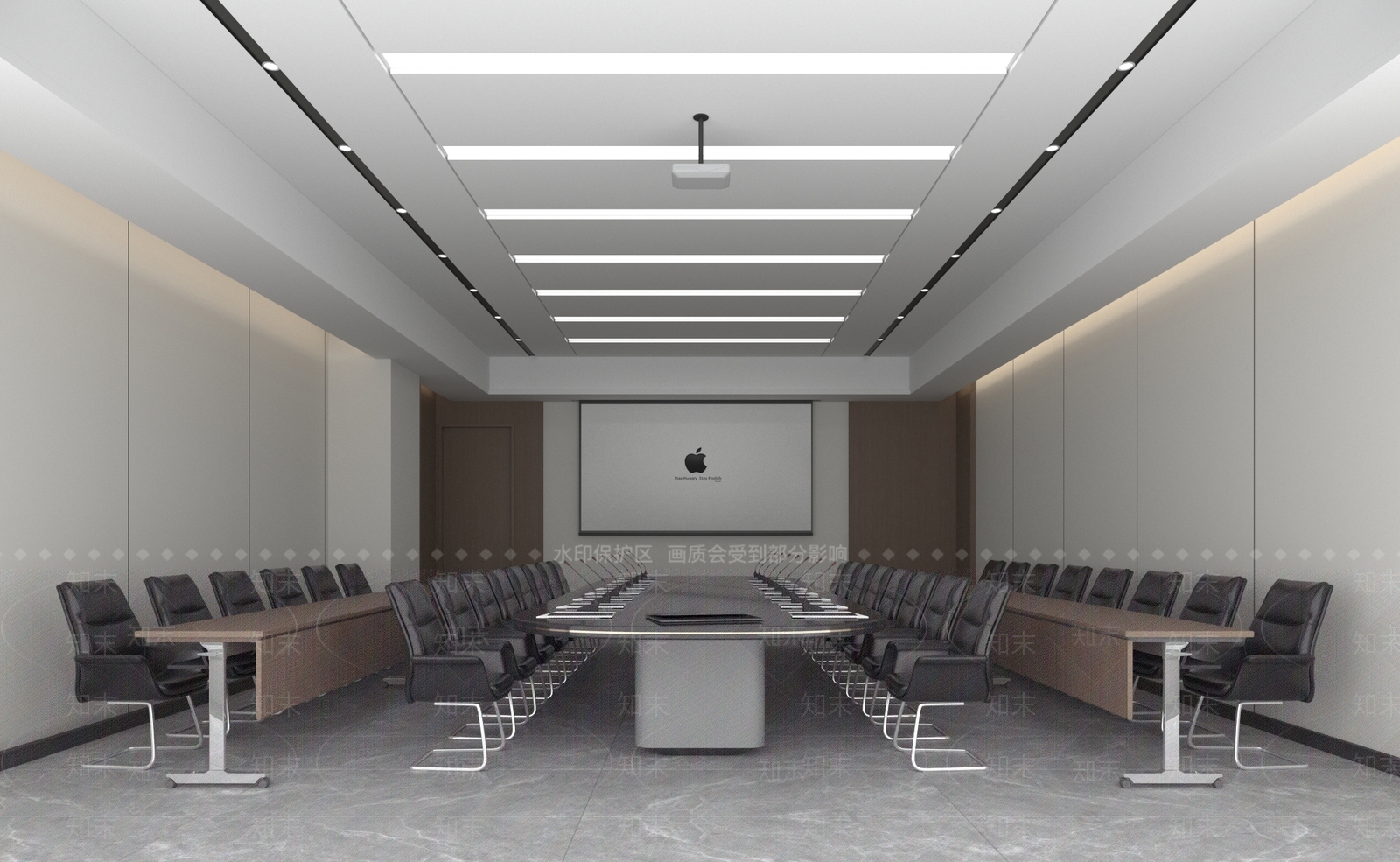 现代会议室3D模型下载【ID:1191786169】