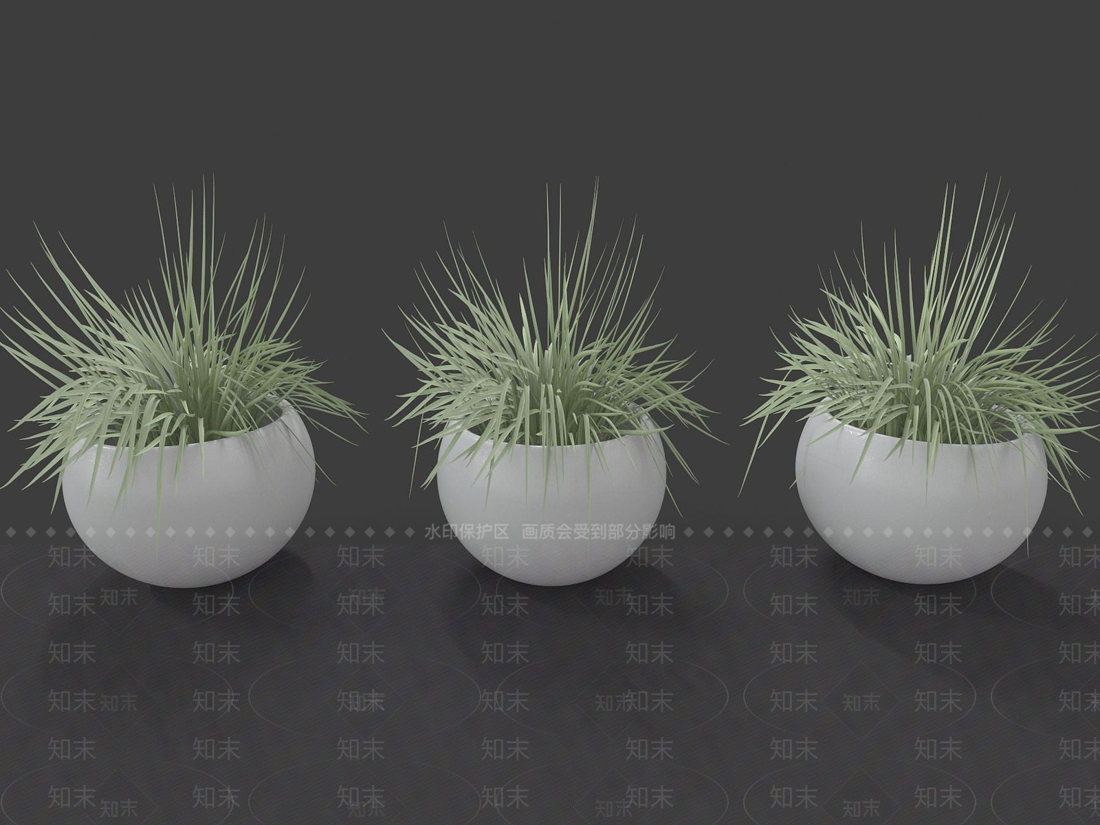 现代装饰植物3D模型下载【ID:1191786104】