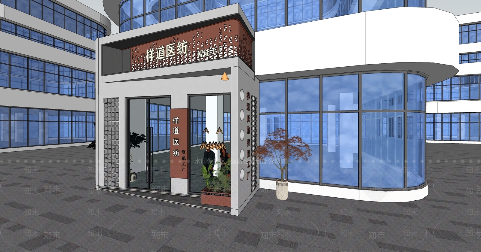 现代橱窗SU模型下载【ID:1191789765】