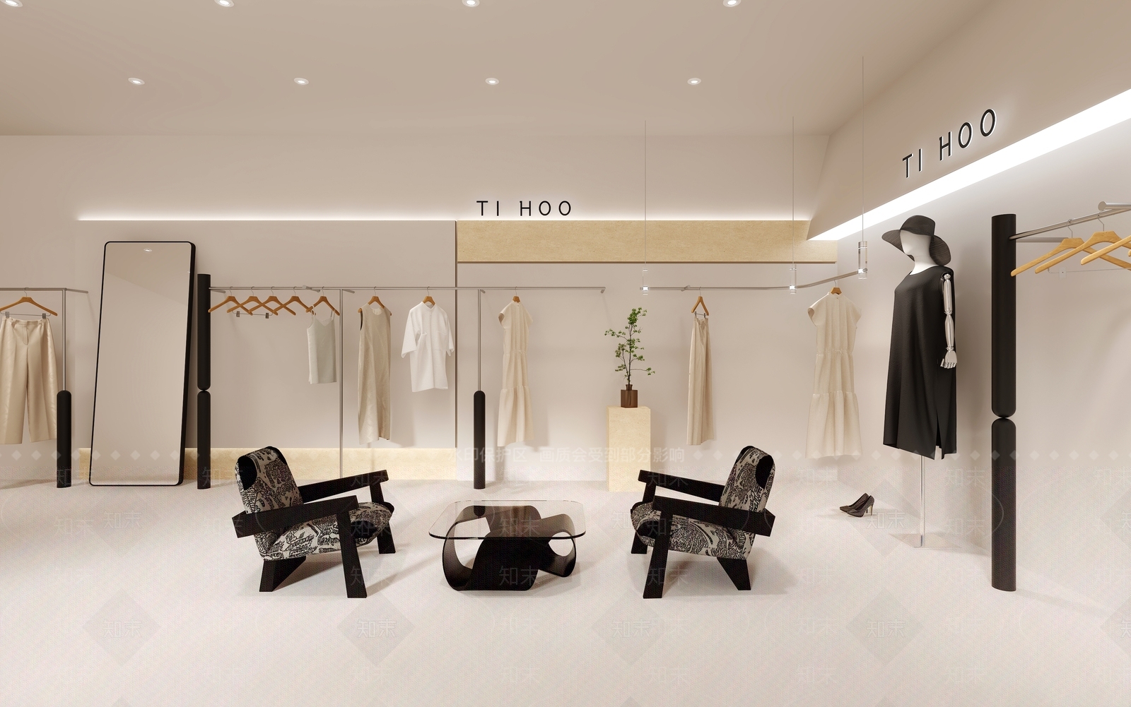 现代服装店3D模型下载【ID:1191789911】