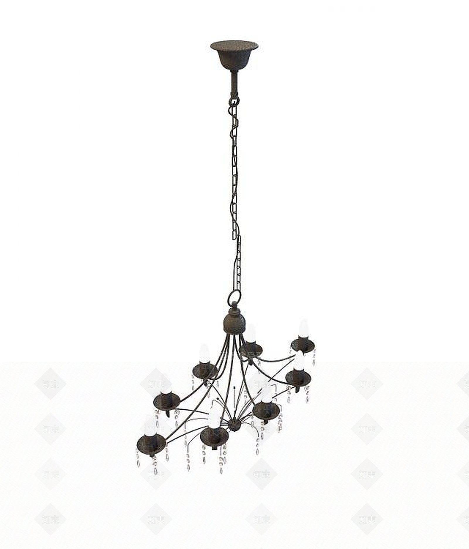 现代餐厅灯饰3D模型下载【ID:1191790571】