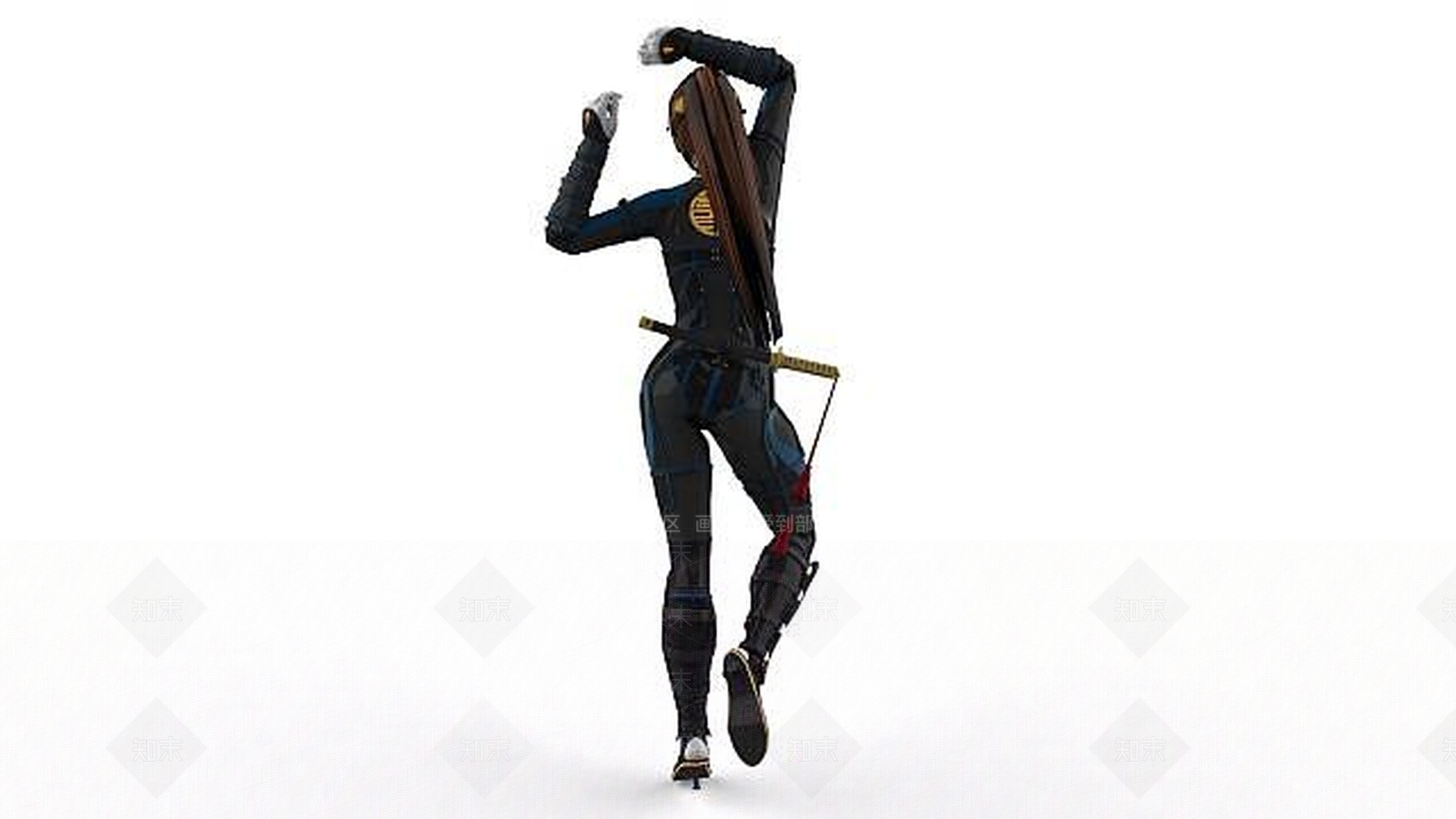 现代女战士3D模型下载【ID:1191792175】