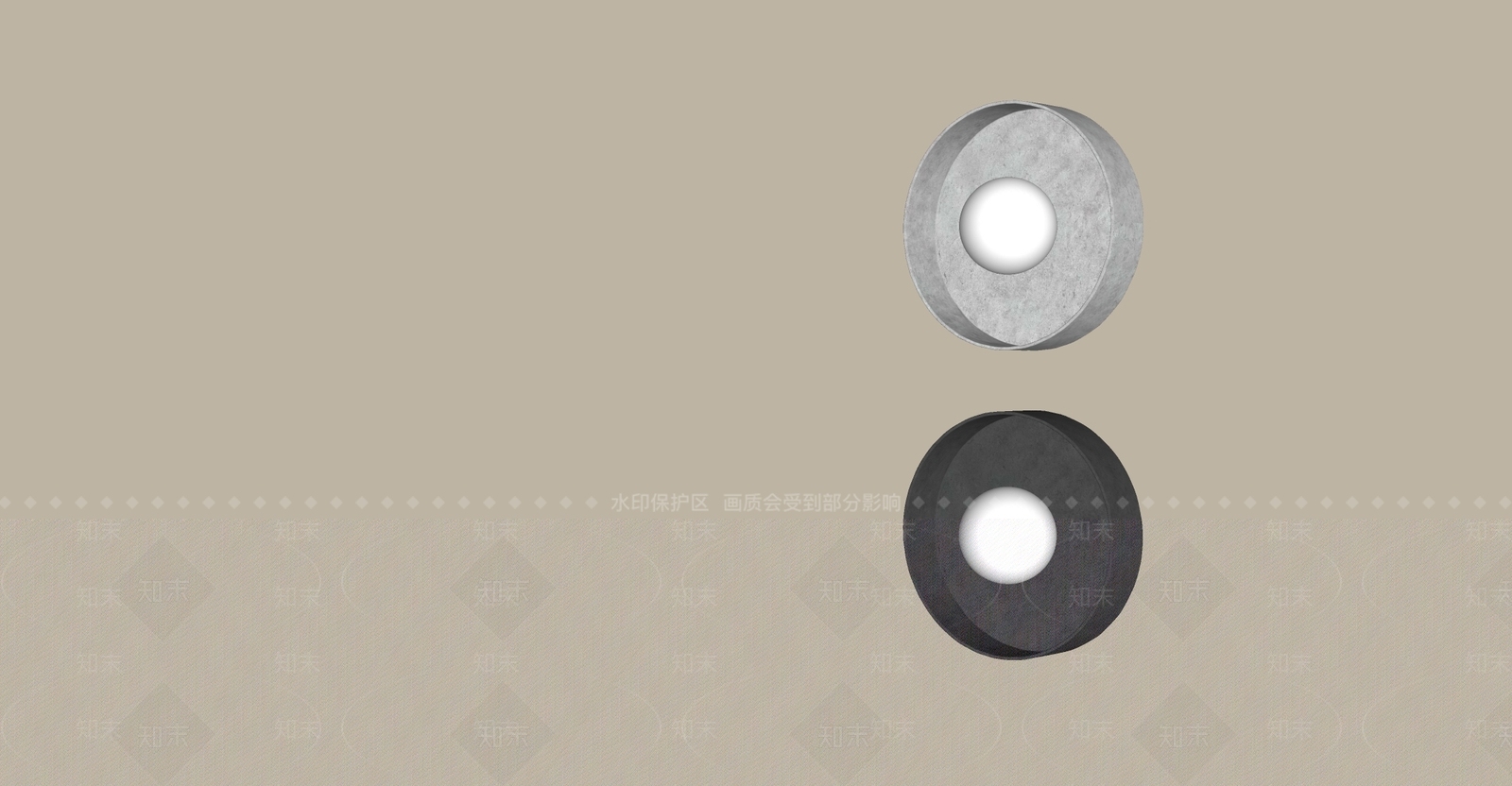 中古侘寂壁灯SU模型下载【ID:1191794731】