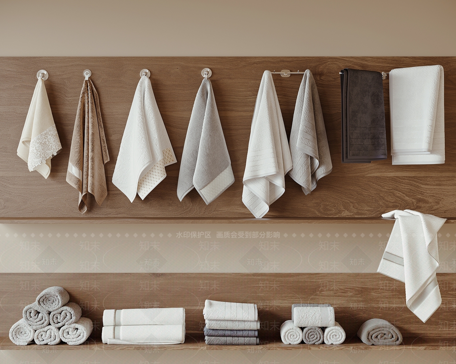 毛巾架3D模型下载【ID:1191794754】