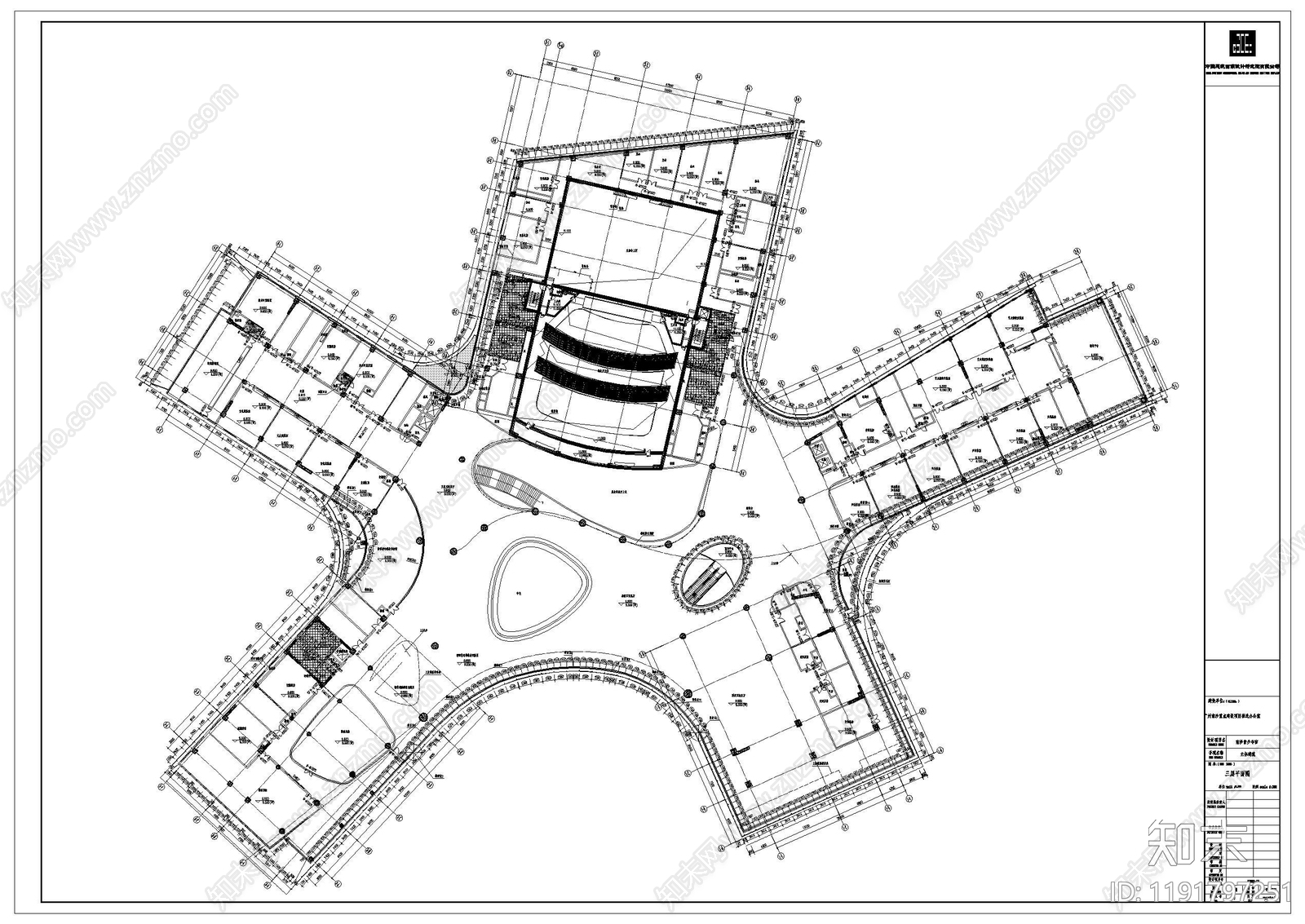 幕墙结构cad施工图下载【ID:1191797251】