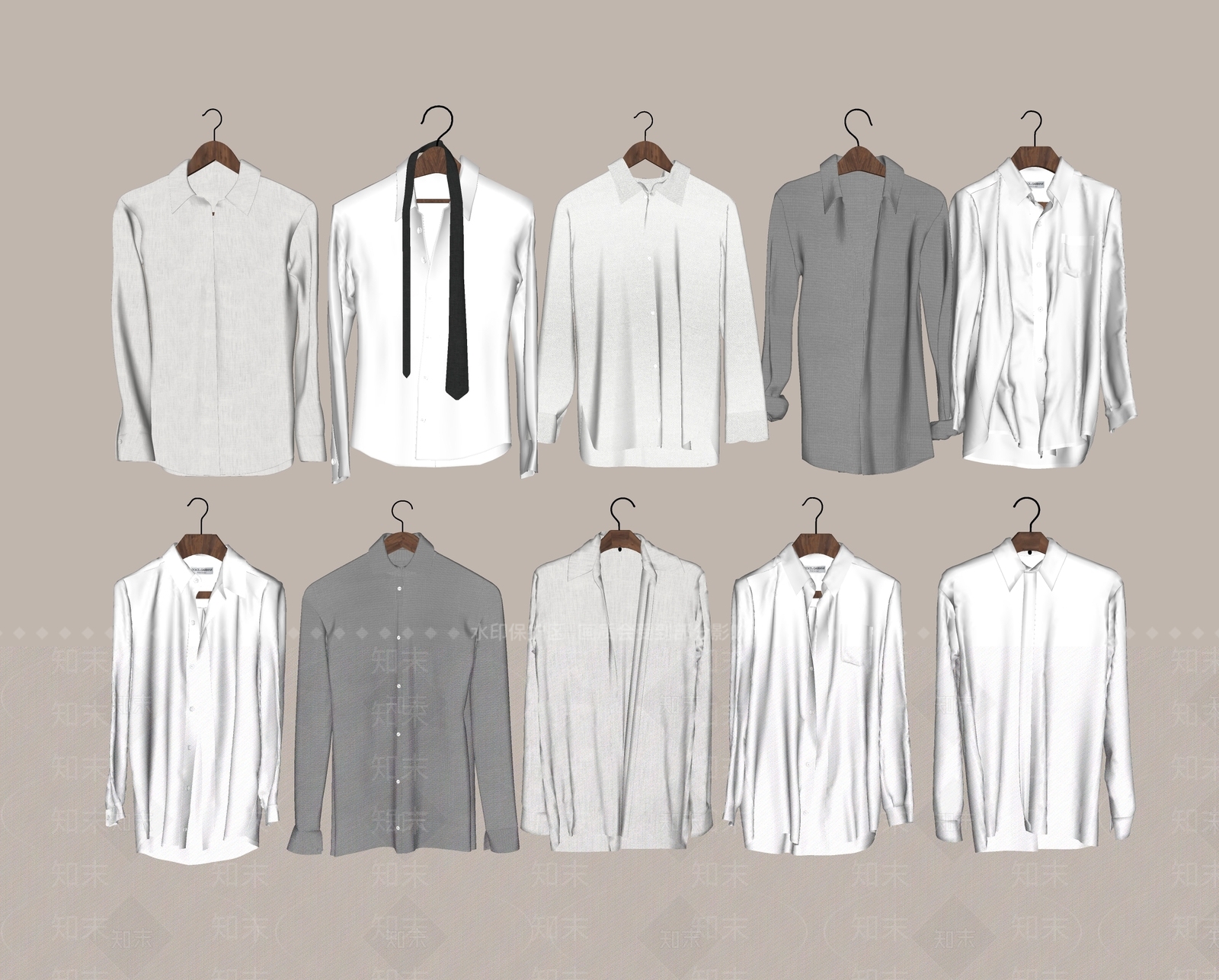 衣服SU模型下载【ID:1191797978】