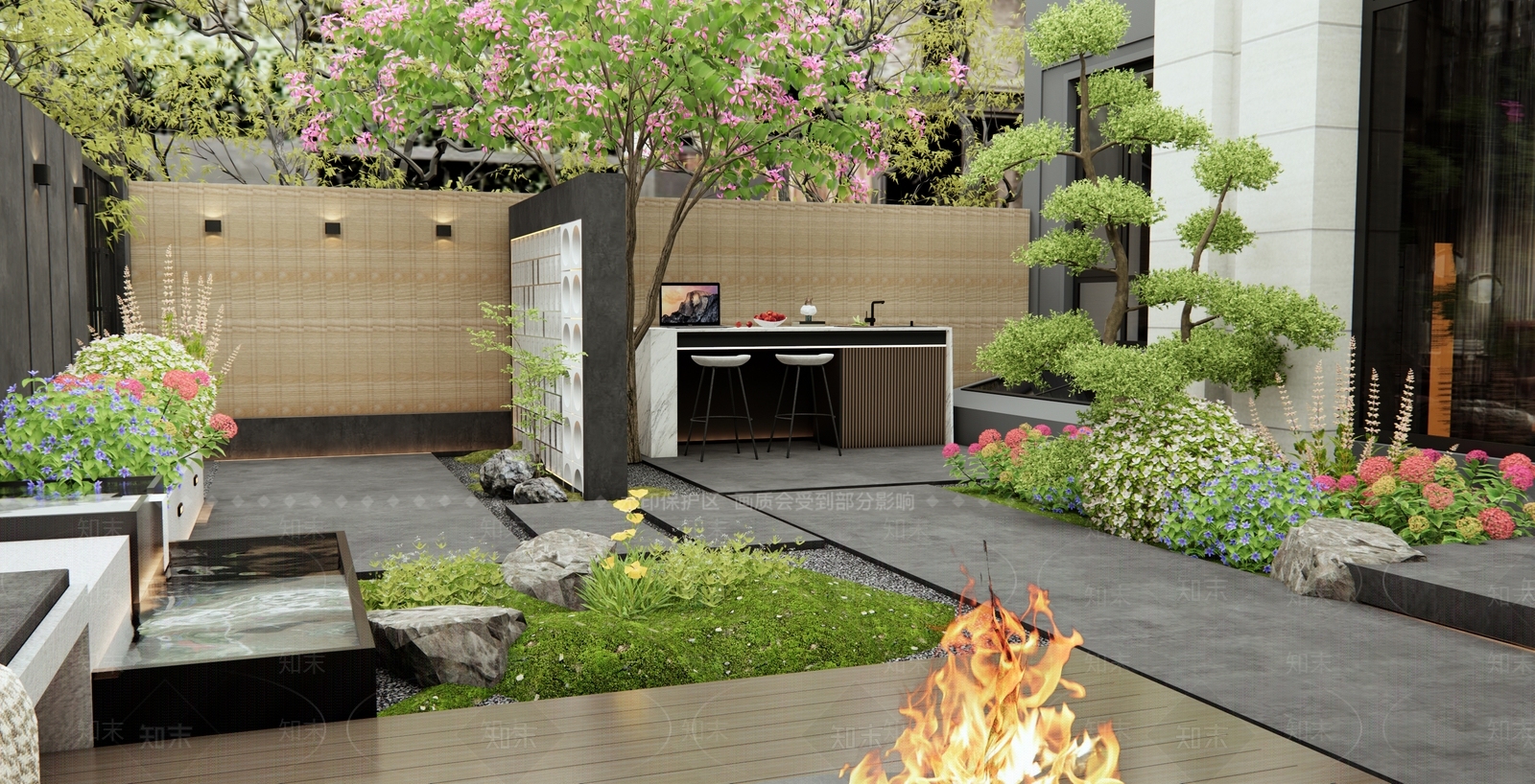 现代庭院3D模型下载【ID:1191801418】