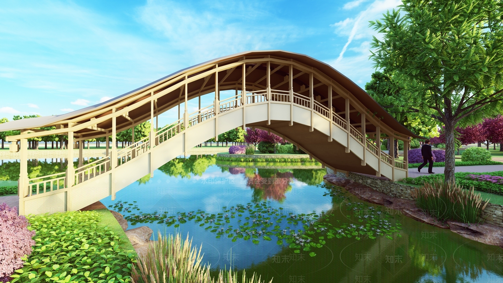 现代景观公园SU模型下载【ID:1191802480】