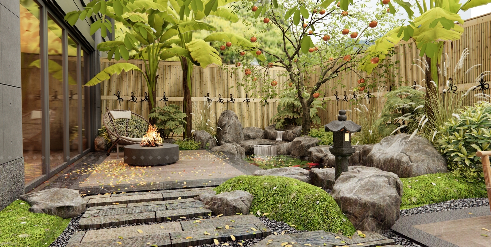 日式庭院3D模型下载【ID:1191805234】