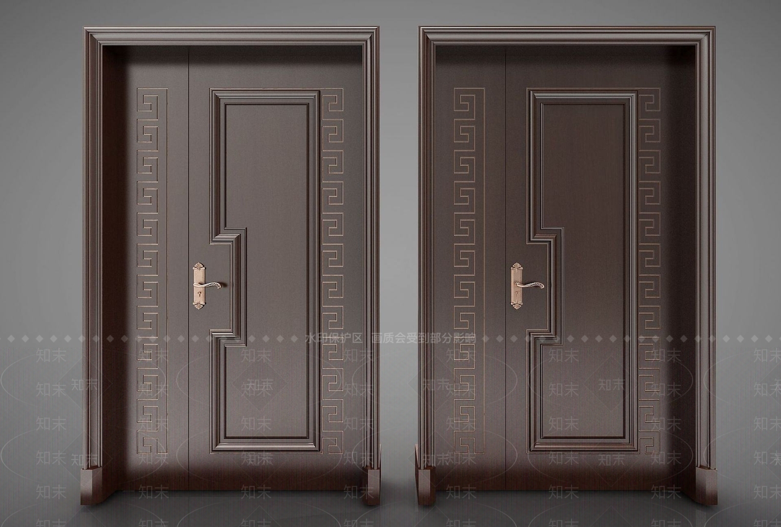 现代卧室门3D模型下载【ID:1191807574】