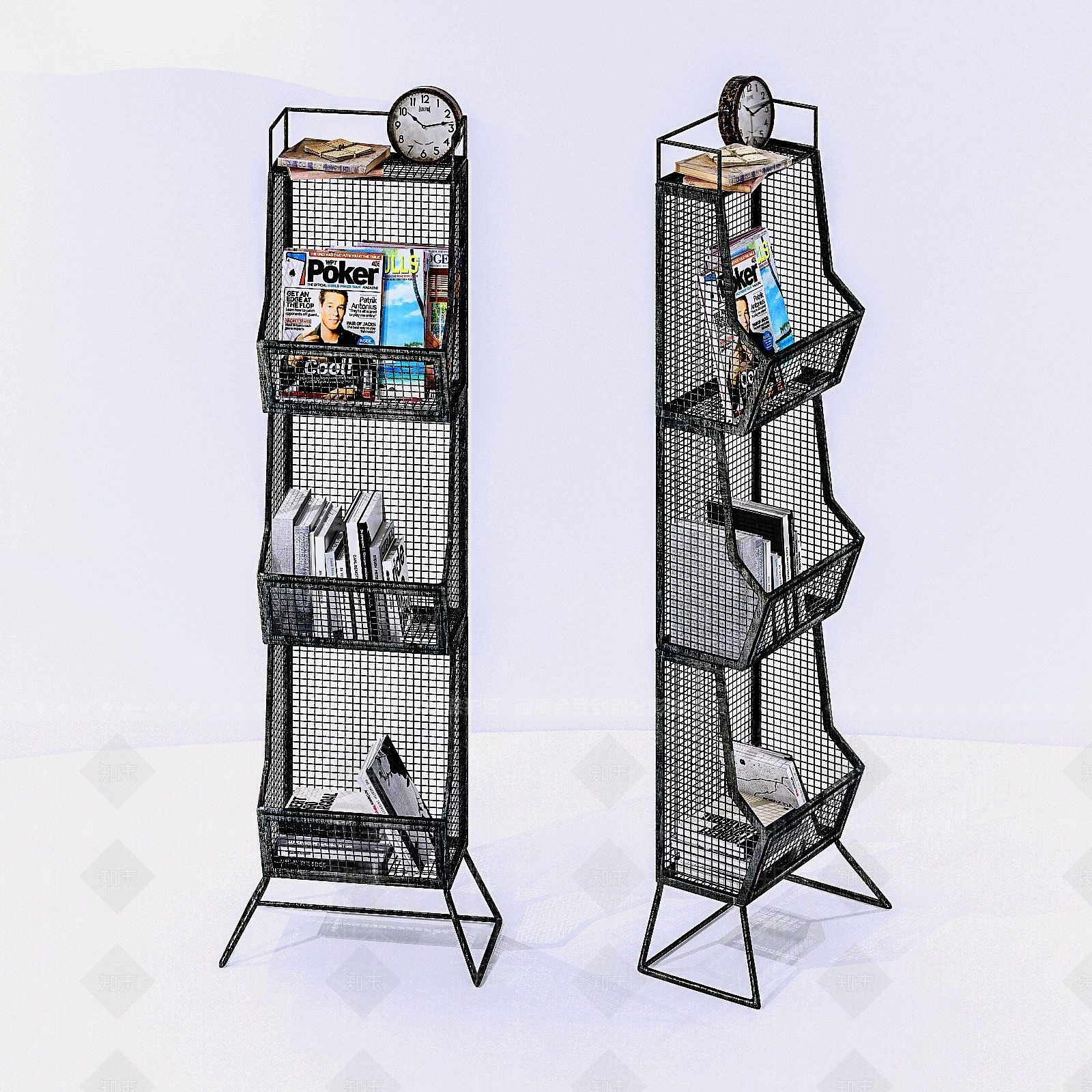 现代多层杂物架3D模型下载【ID:1191810342】