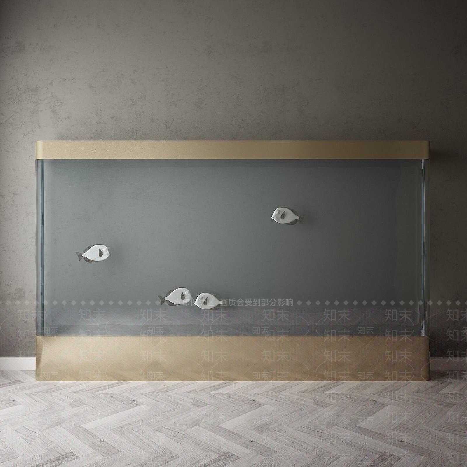 现代鱼缸3D模型下载【ID:1191810470】