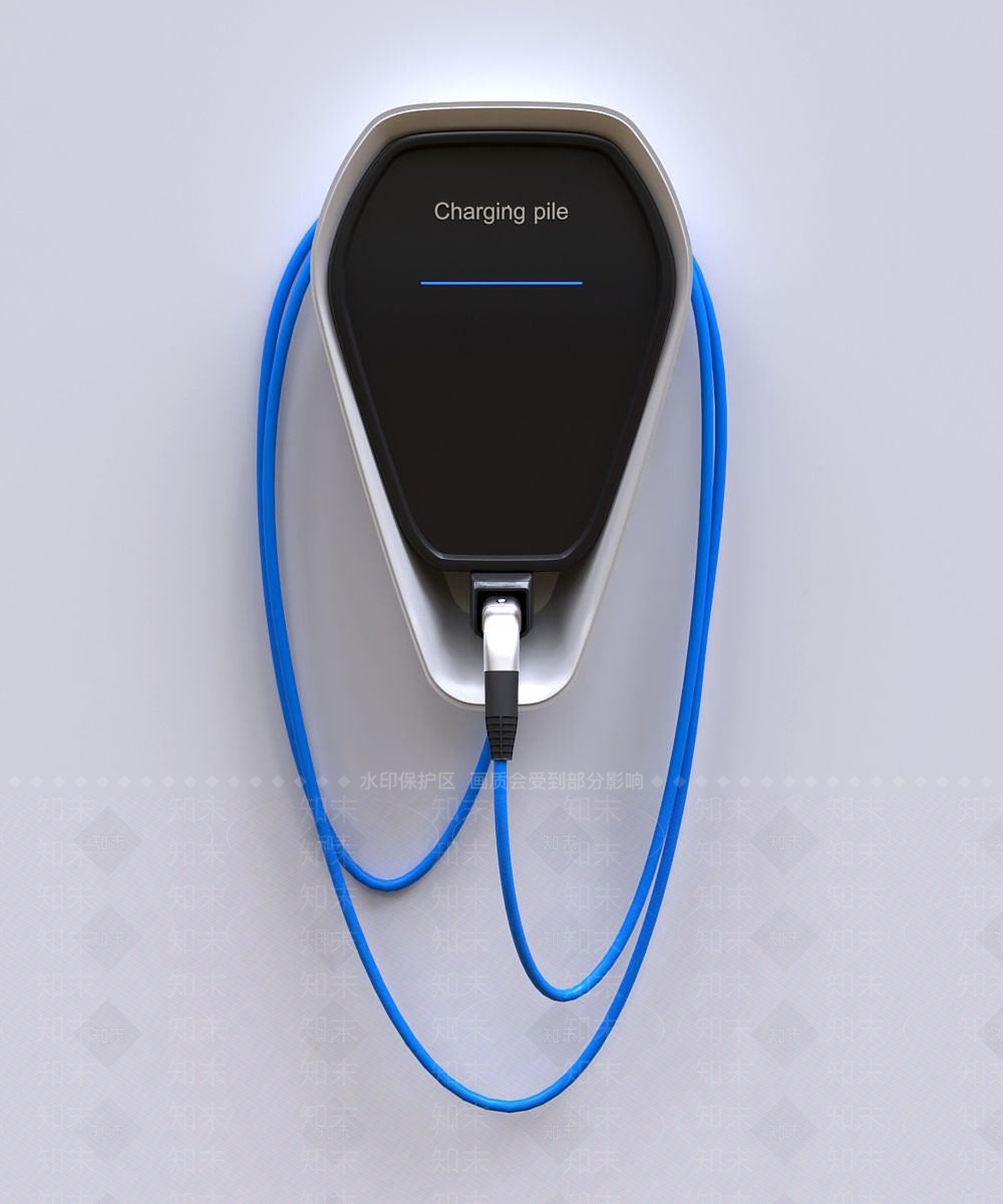 现代汽车充电桩3D模型下载【ID:1191811374】