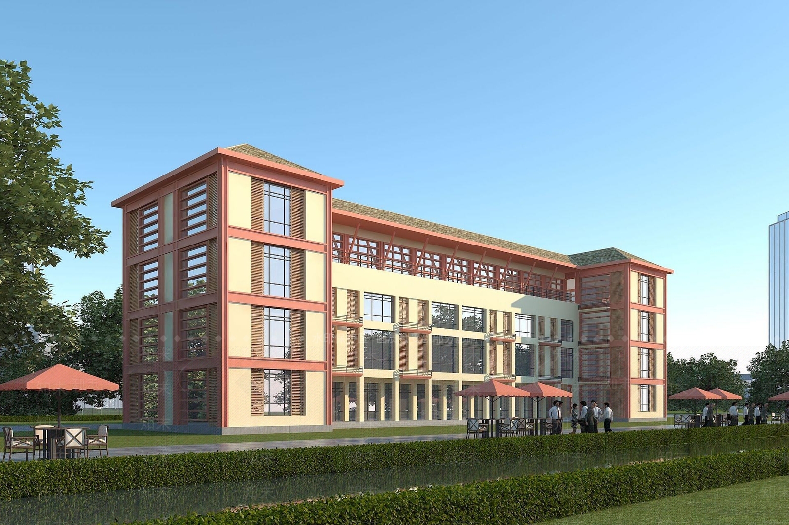 现代宿舍楼3D模型下载【ID:1191813654】