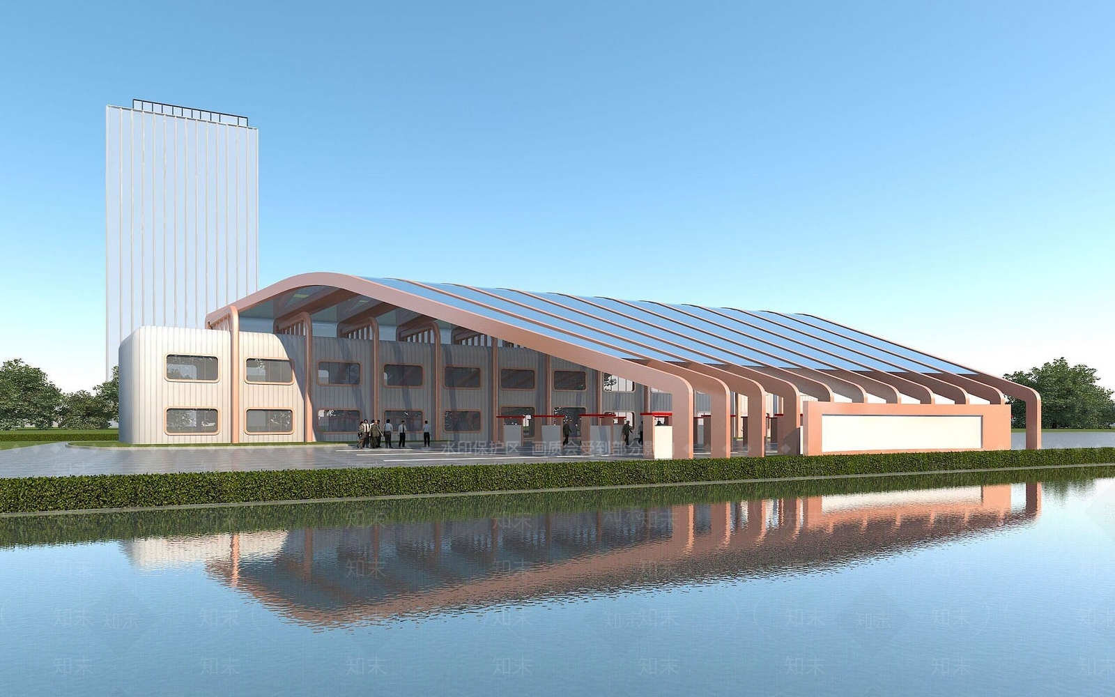 现代加油站3D模型下载【ID:1191814514】