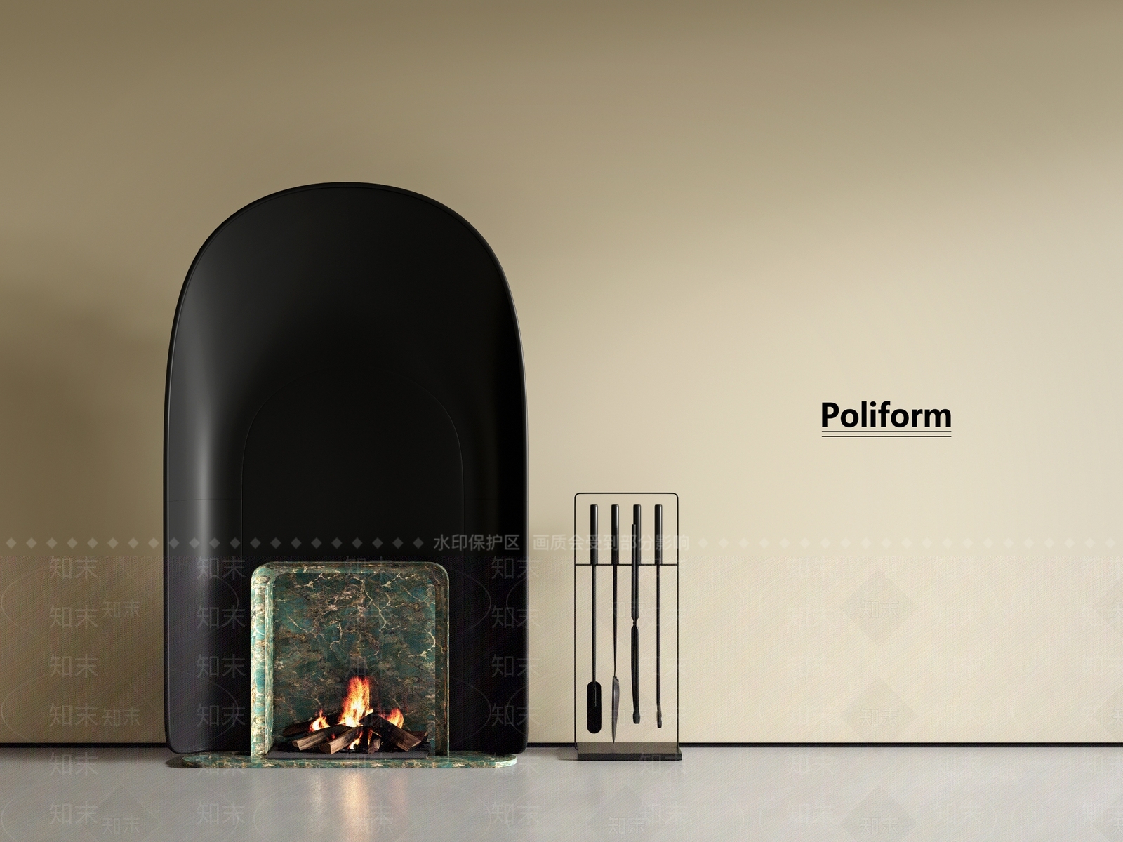 法式中古壁炉SU模型下载【ID:1191817582】