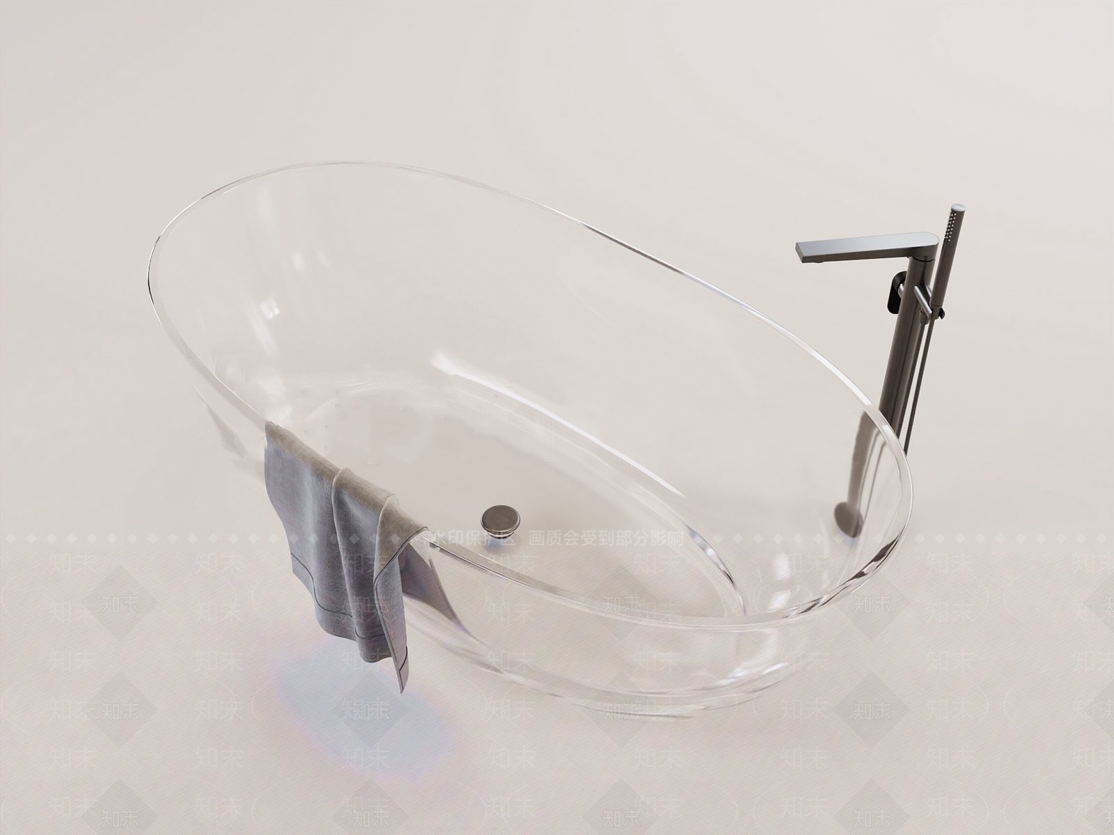 浴缸3D模型下载【ID:1191819711】