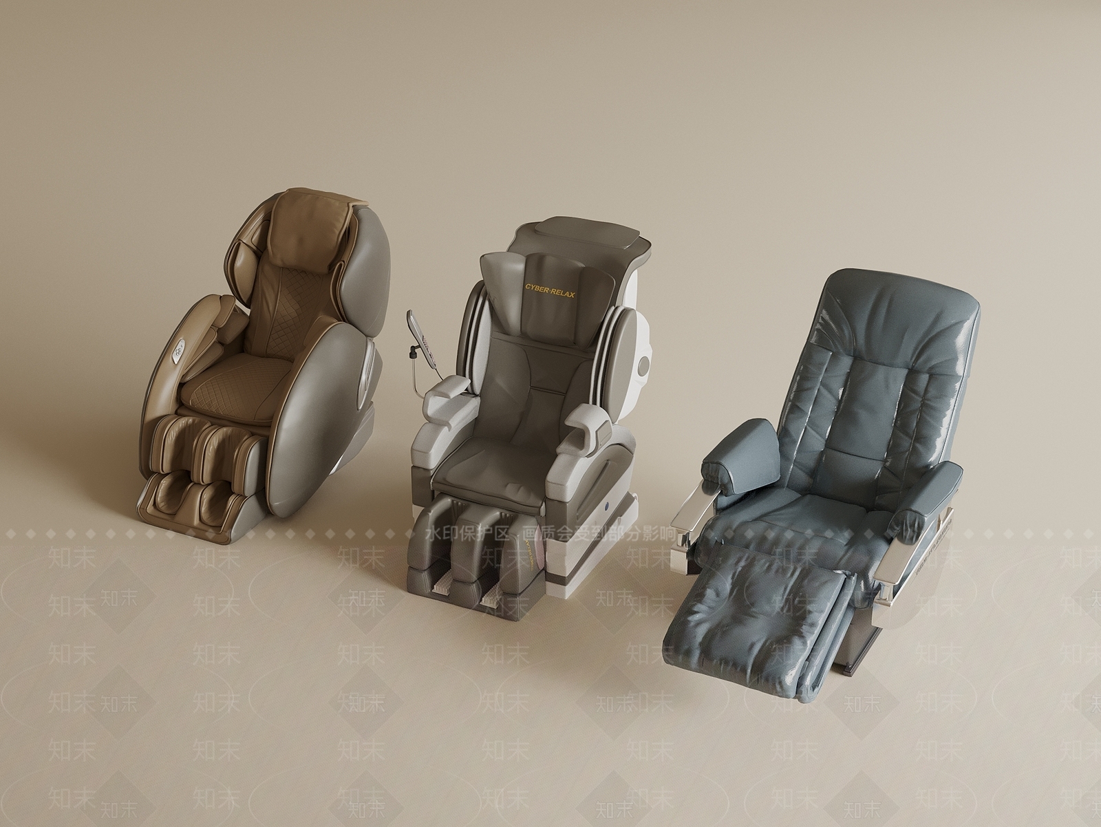 现代按摩椅3D模型下载【ID:1191821942】