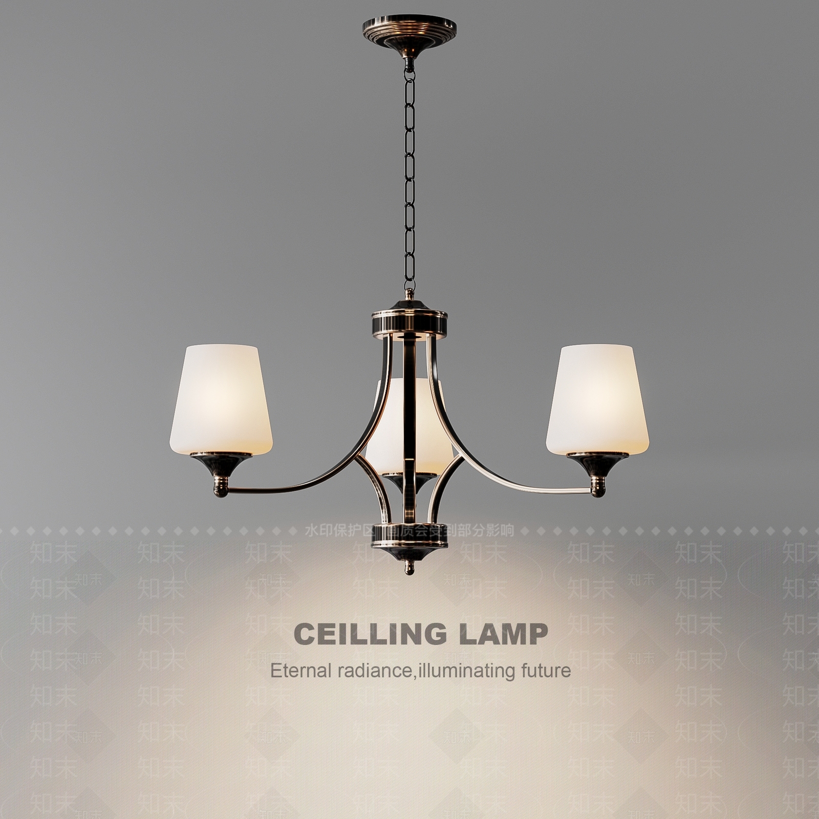 美式复古餐厅吊灯3D模型下载【ID:1191822598】