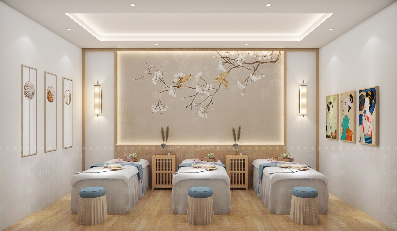 新中式美容院3D模型下载【ID:1191824956】