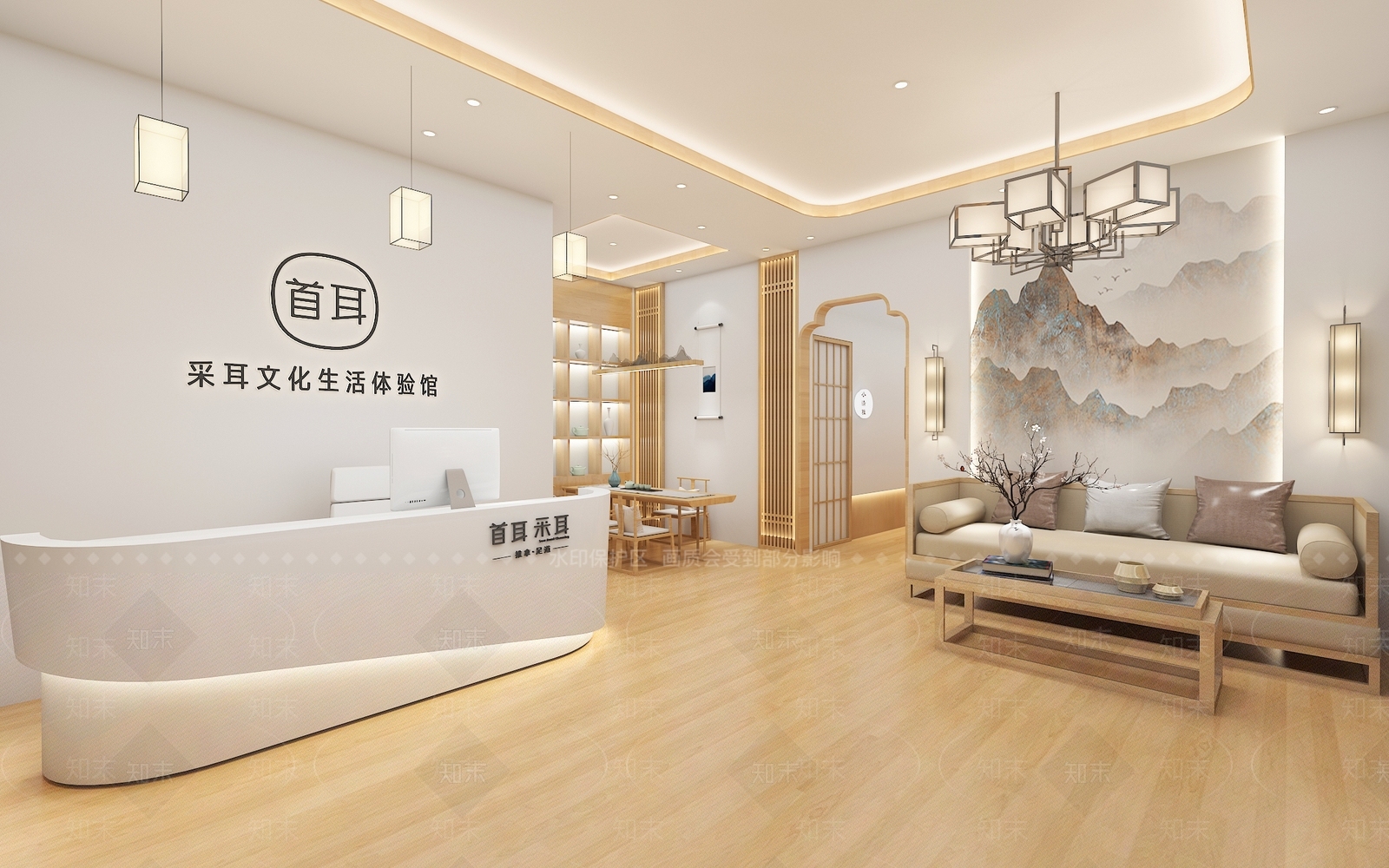 新中式美容院3D模型下载【ID:1191824956】