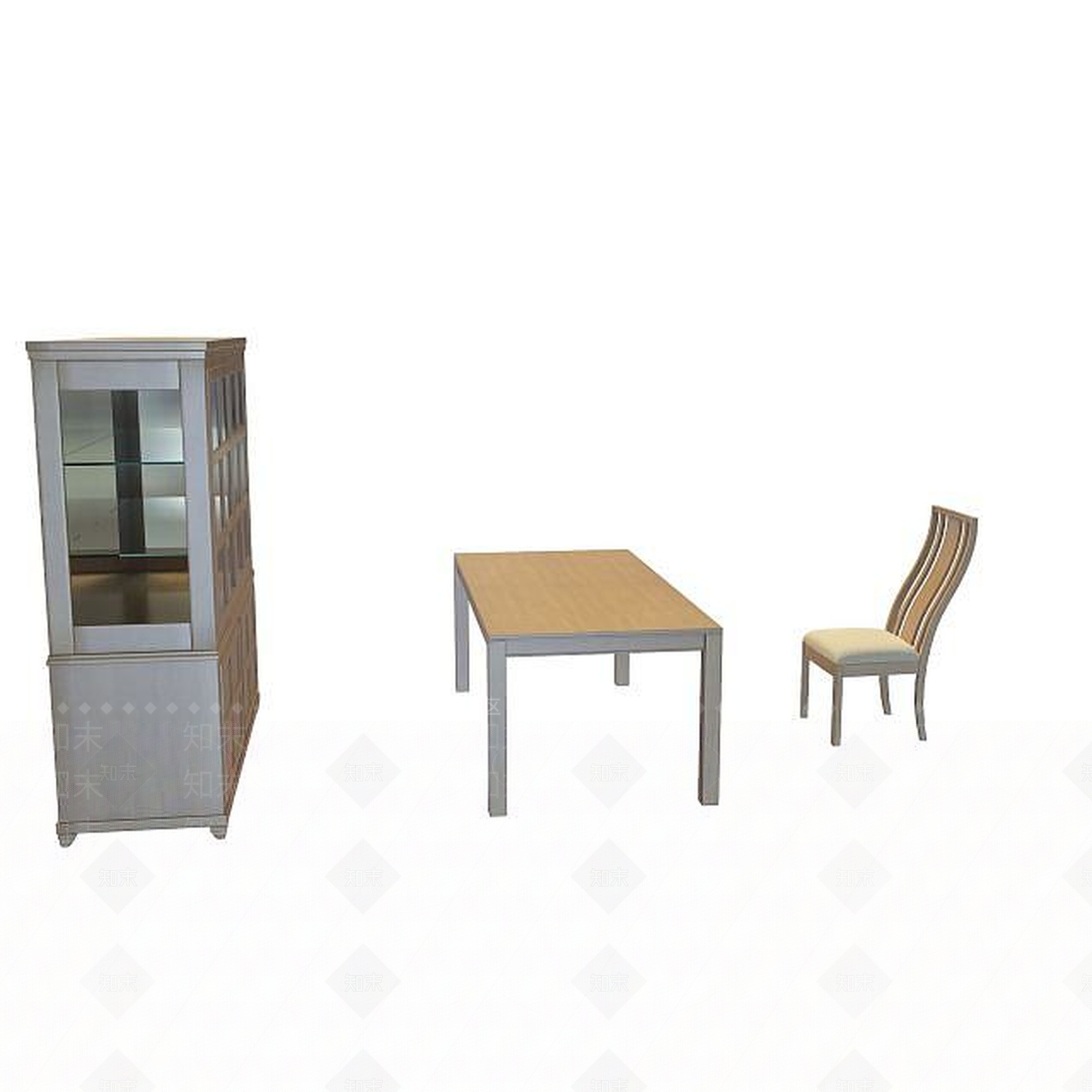 现代书桌椅3D模型下载【ID:1191827206】