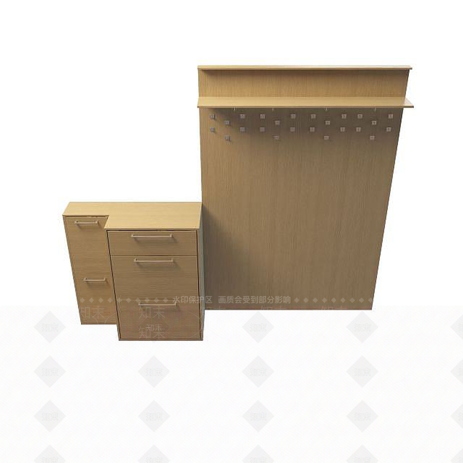 现代衣柜3D模型下载【ID:1191829952】