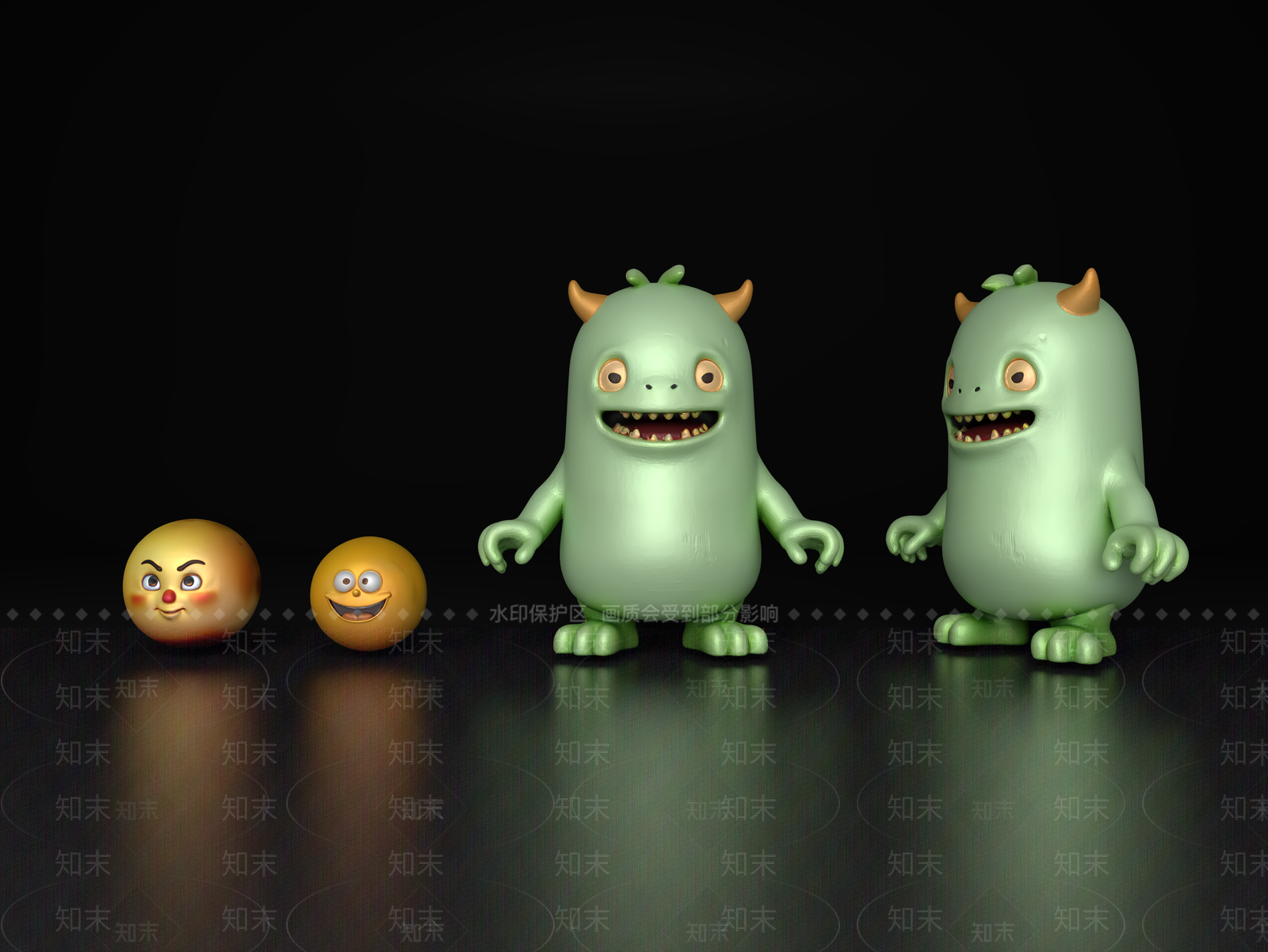 爬行类动物3D模型下载【ID:1191831608】