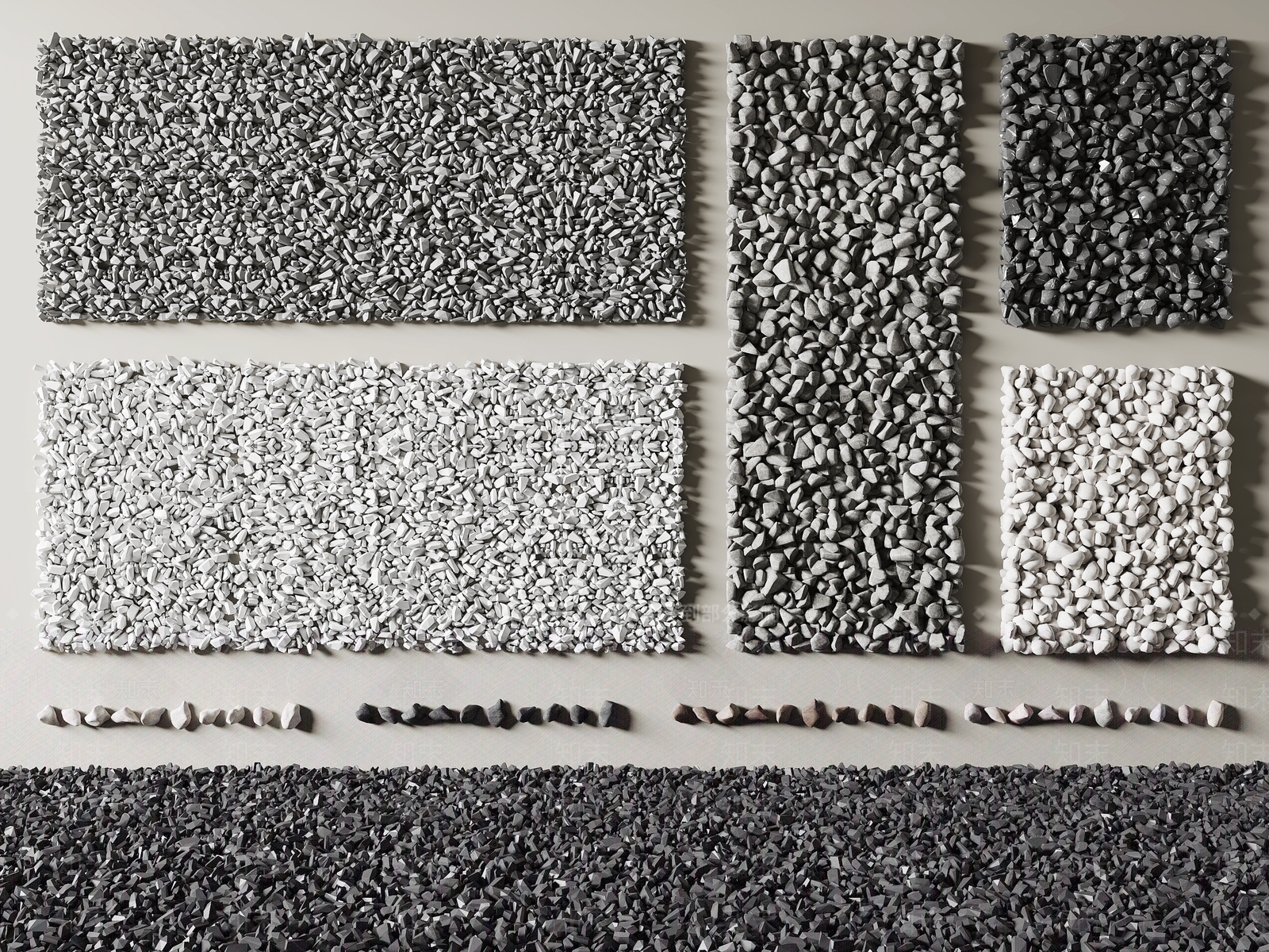 现代石头SU模型下载【ID:1191837543】