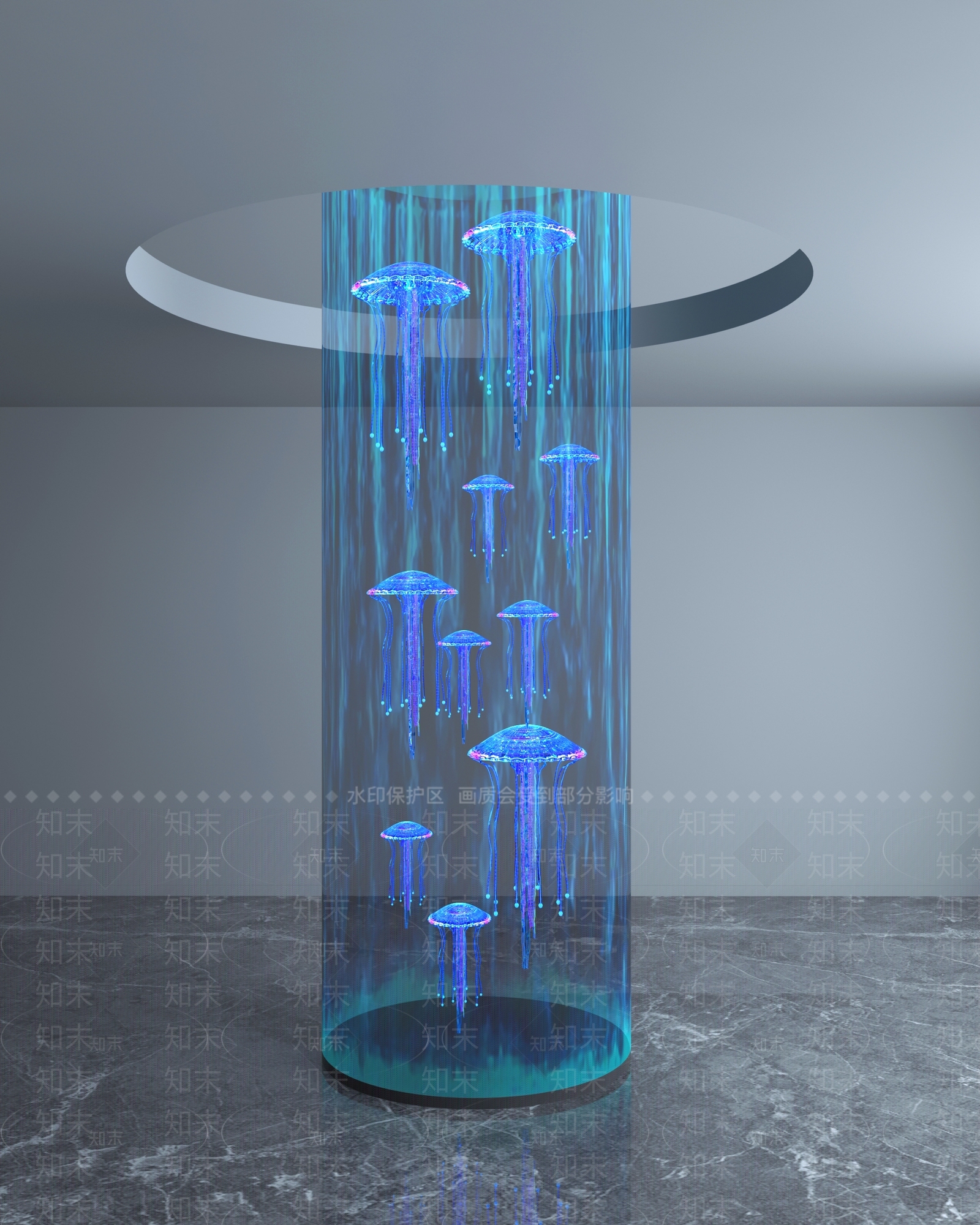 现代柱子3D模型下载【ID:1191838088】