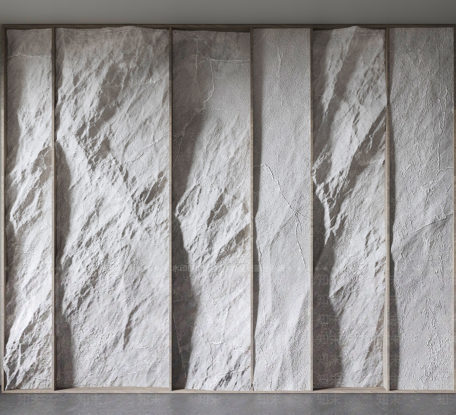 中古侘寂玄关背景墙3D模型下载【ID:1191838163】