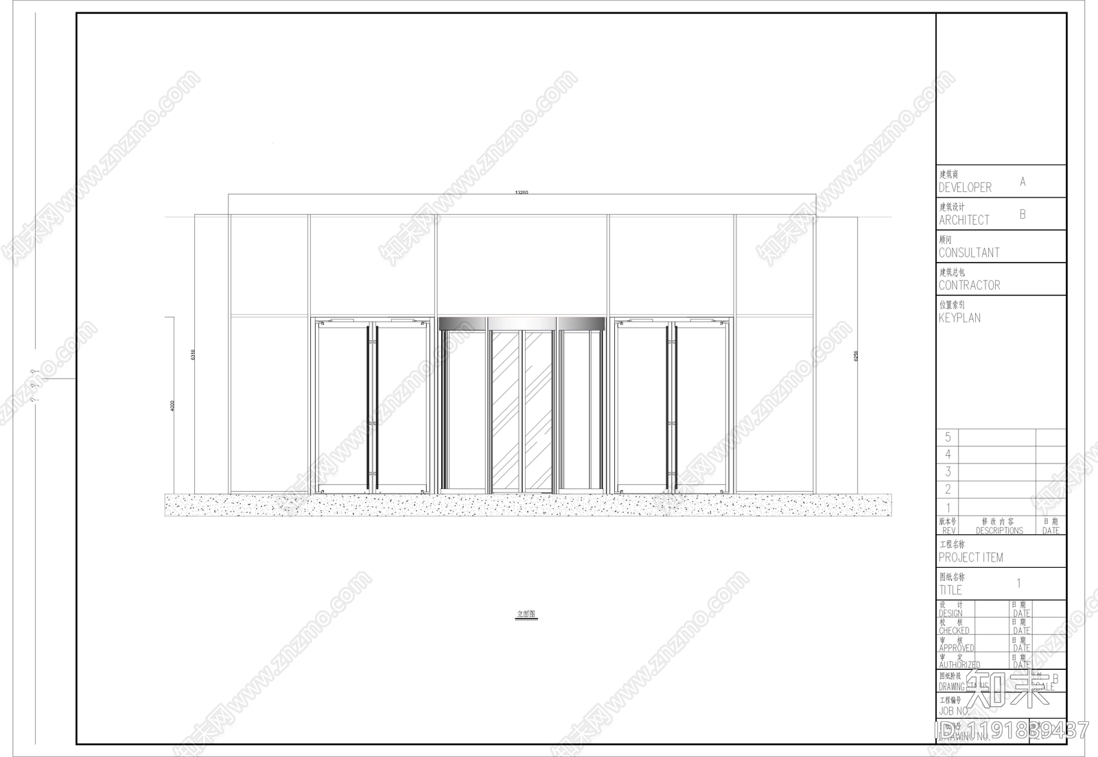 现代综合门窗施工图下载【ID:1191839437】