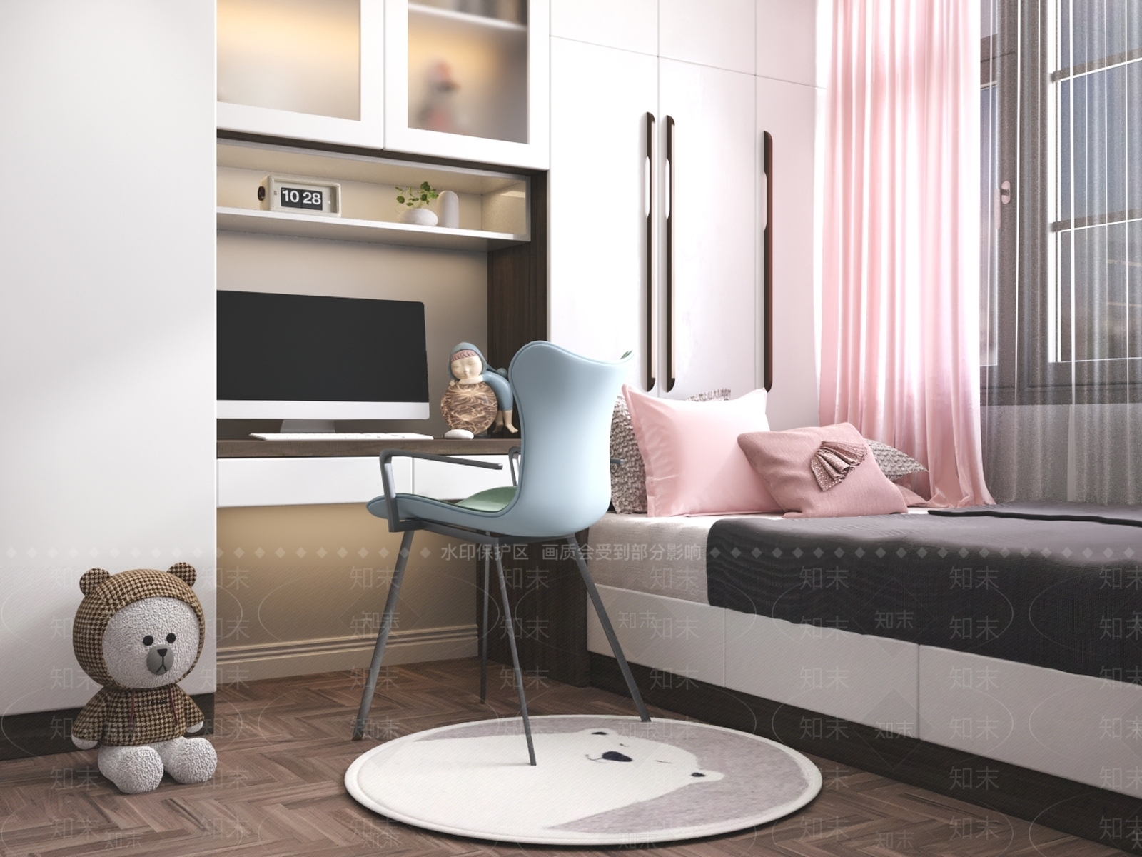 现代榻榻米卧室3D模型下载【ID:1191842094】