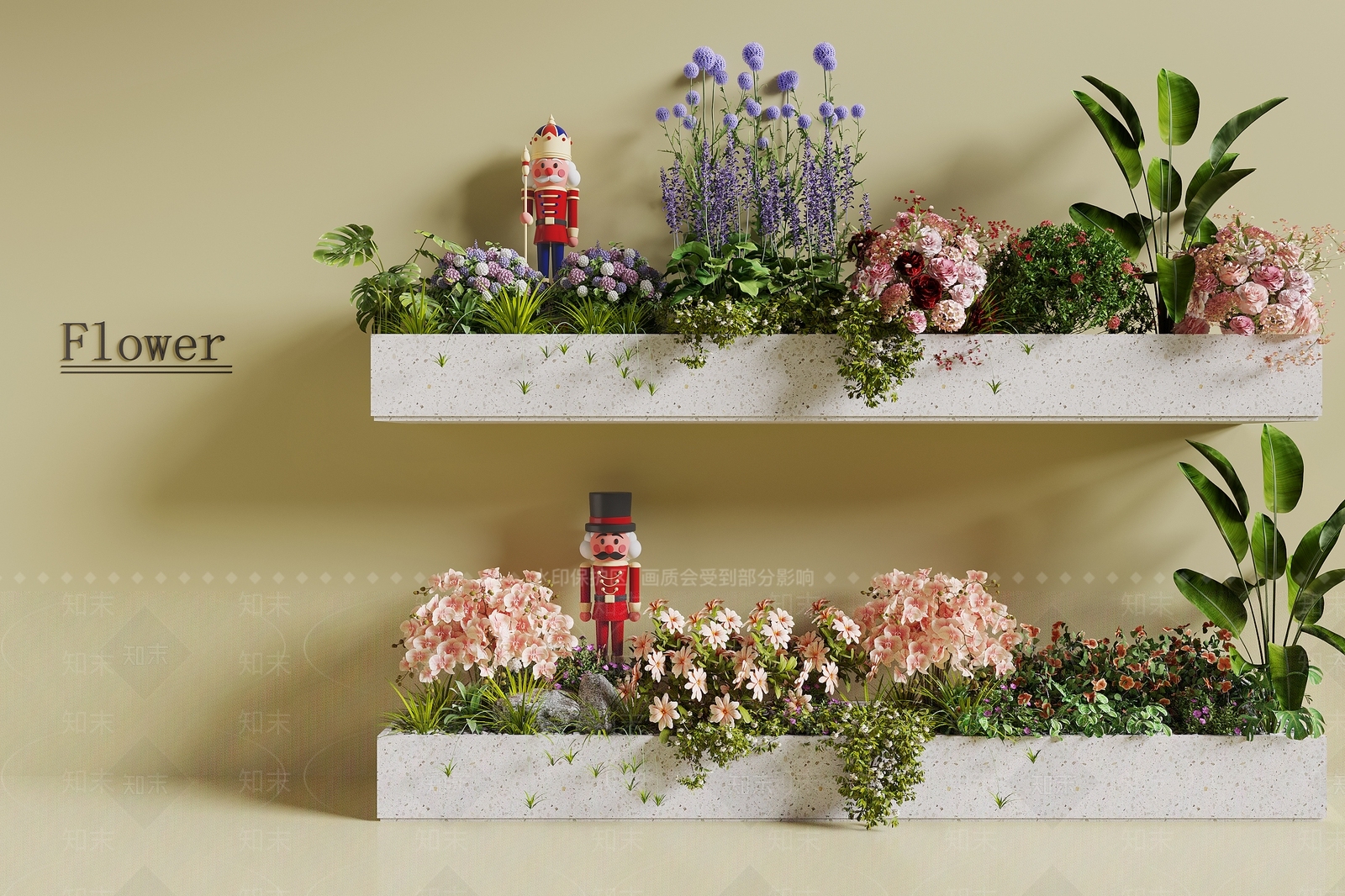 现代花池3D模型下载【ID:1191842381】