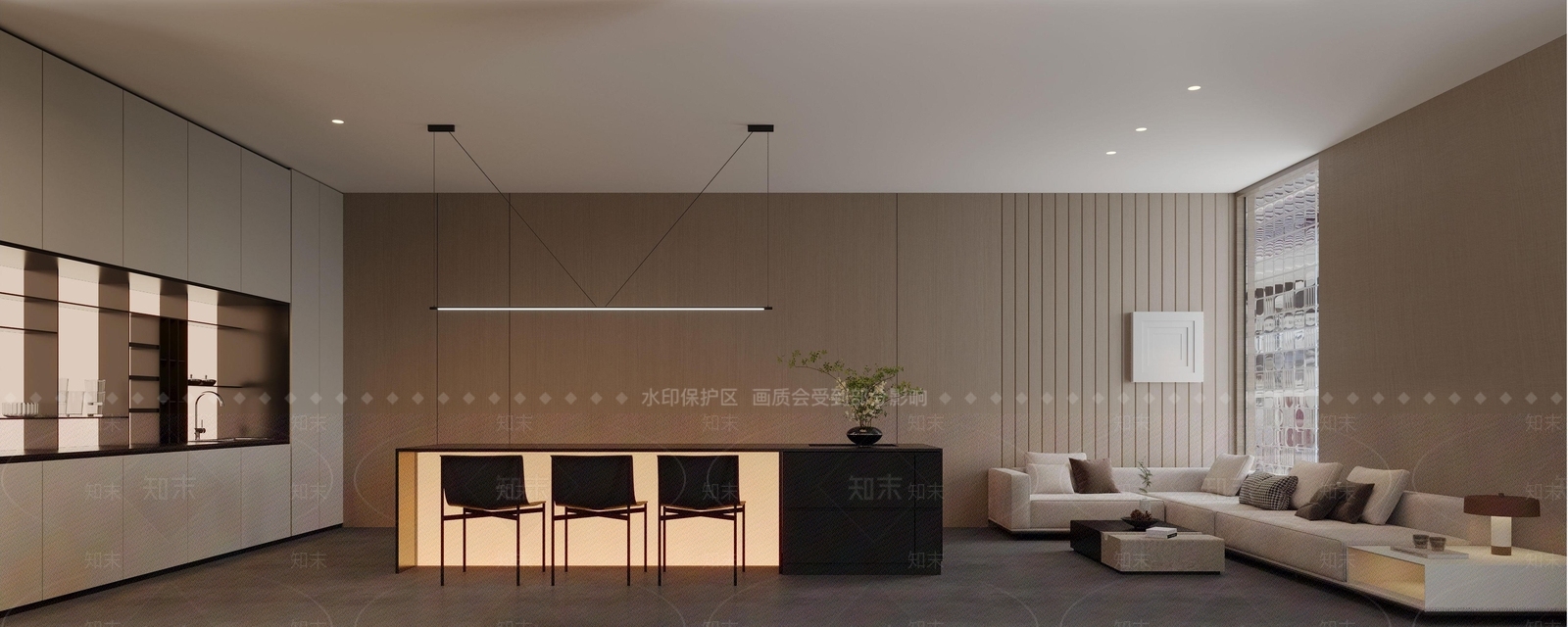 现代办公空间3D模型精品下载_3dmax模型_知末网